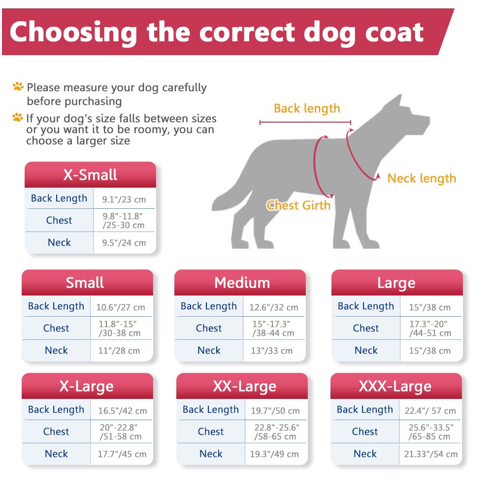 Dog Fleece Hoodie, Windproof Waterproof Dog Coat Fleece & Cotton Lined Warm Dog Jacket, Cold Weather Pet Apparel Clothes Vest Fo