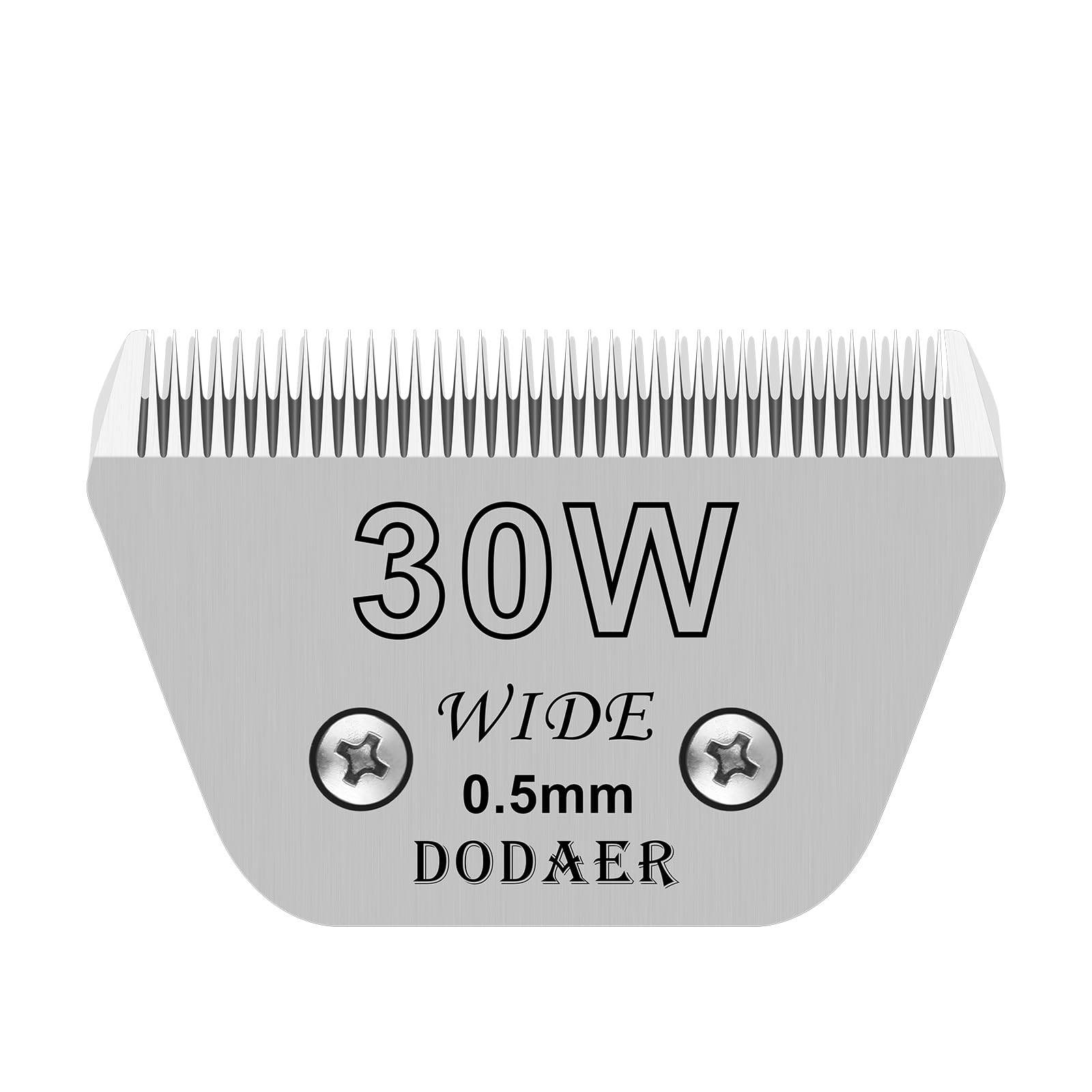 30W Detachable Dog Grooming Wide Blades,Compatible With Andis,Oster A5,Wahl Km10 Series Clippers,Cut Length 1/50   (0.5Mm)