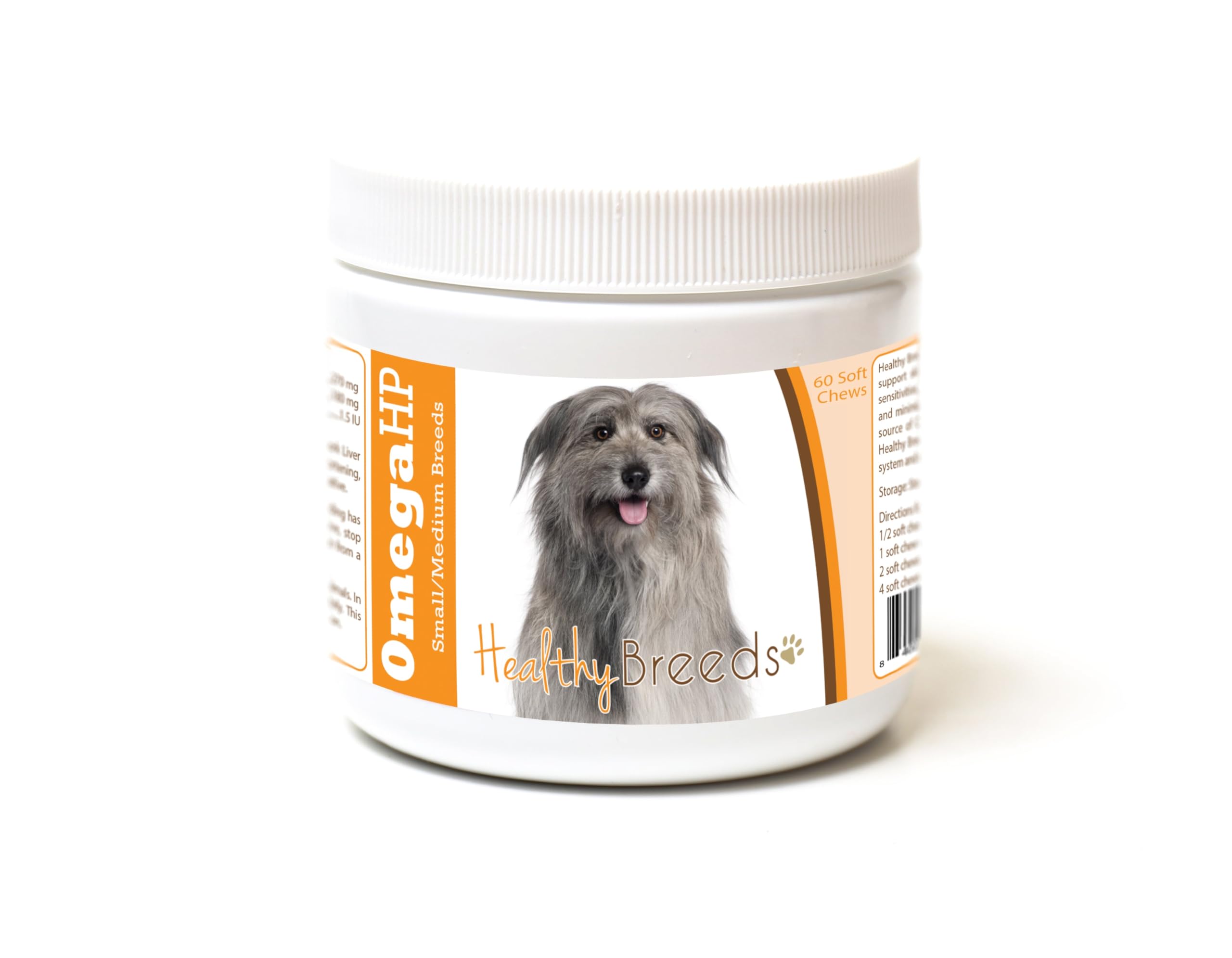 Healthy Breeds Pyrenean Shepherd Omega HP Fatty Acid Skin and Coat Support Soft Chews 60 Count