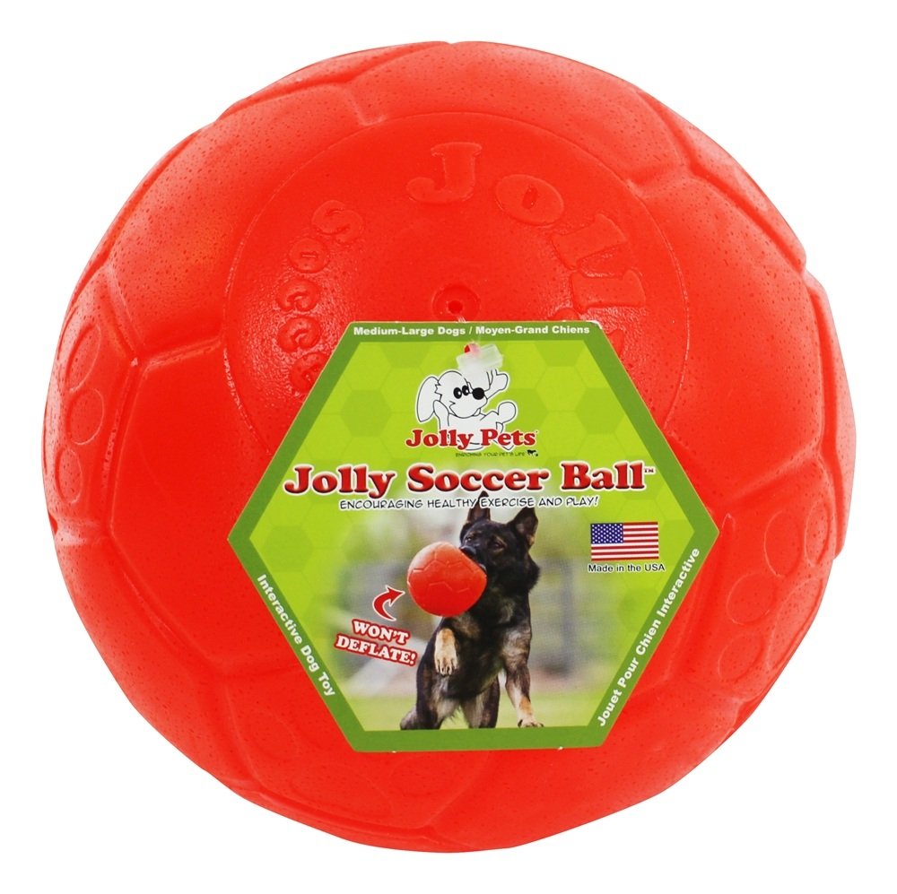 Jolly Pets Jolly Soccer Ball Dog Toy 8In,All Breed Sizes