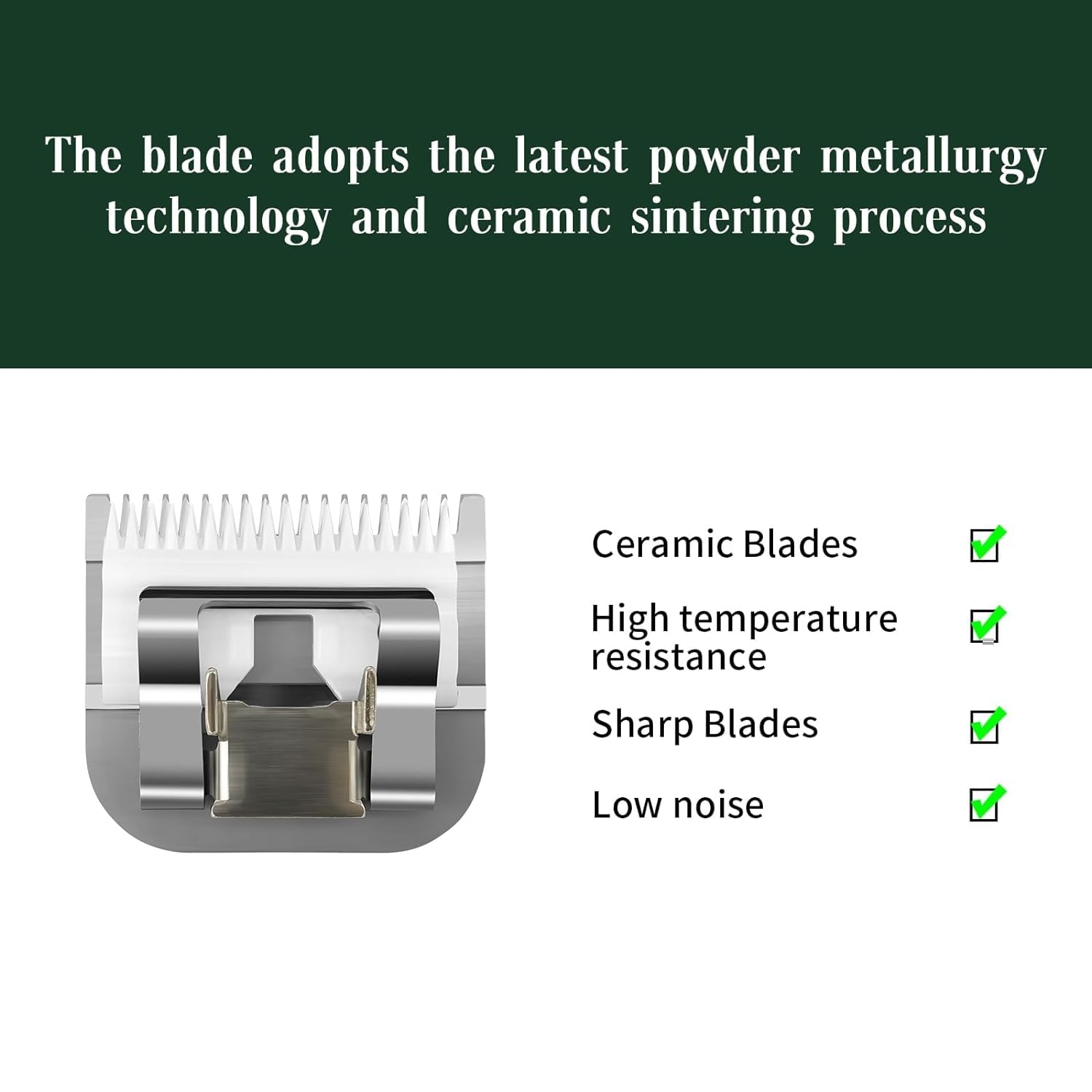 Professional Detachable Replacement Ceramic Blades Set,Compatible With Oster Classic 76/Star-Teq/Power-Teq Andi A*Dis Agc,Bdc,Bg