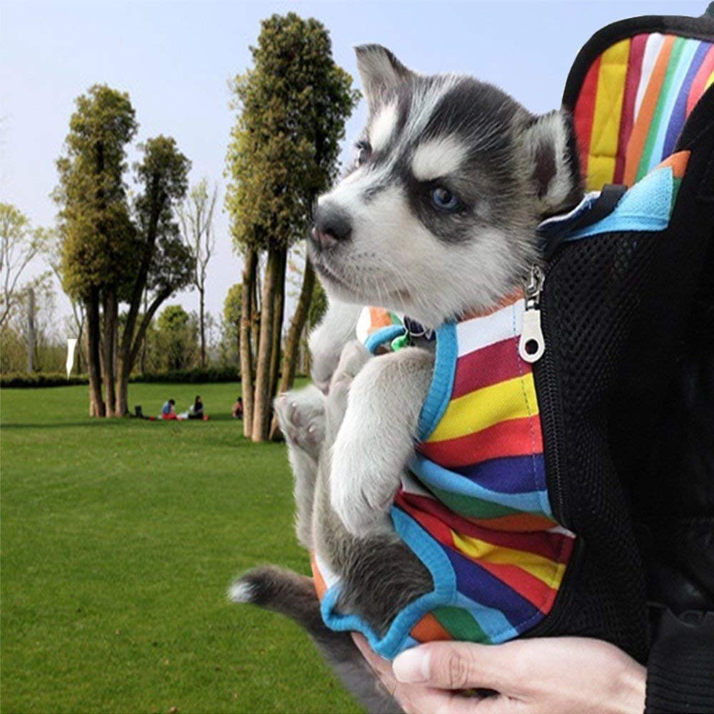 Dog Carrier Legs Out Front Pet Carrier Backpack Adjustable Puppy Cat Small Bag With Shoulder Strap And Sling For Traveling Hiking Camping Outdoor