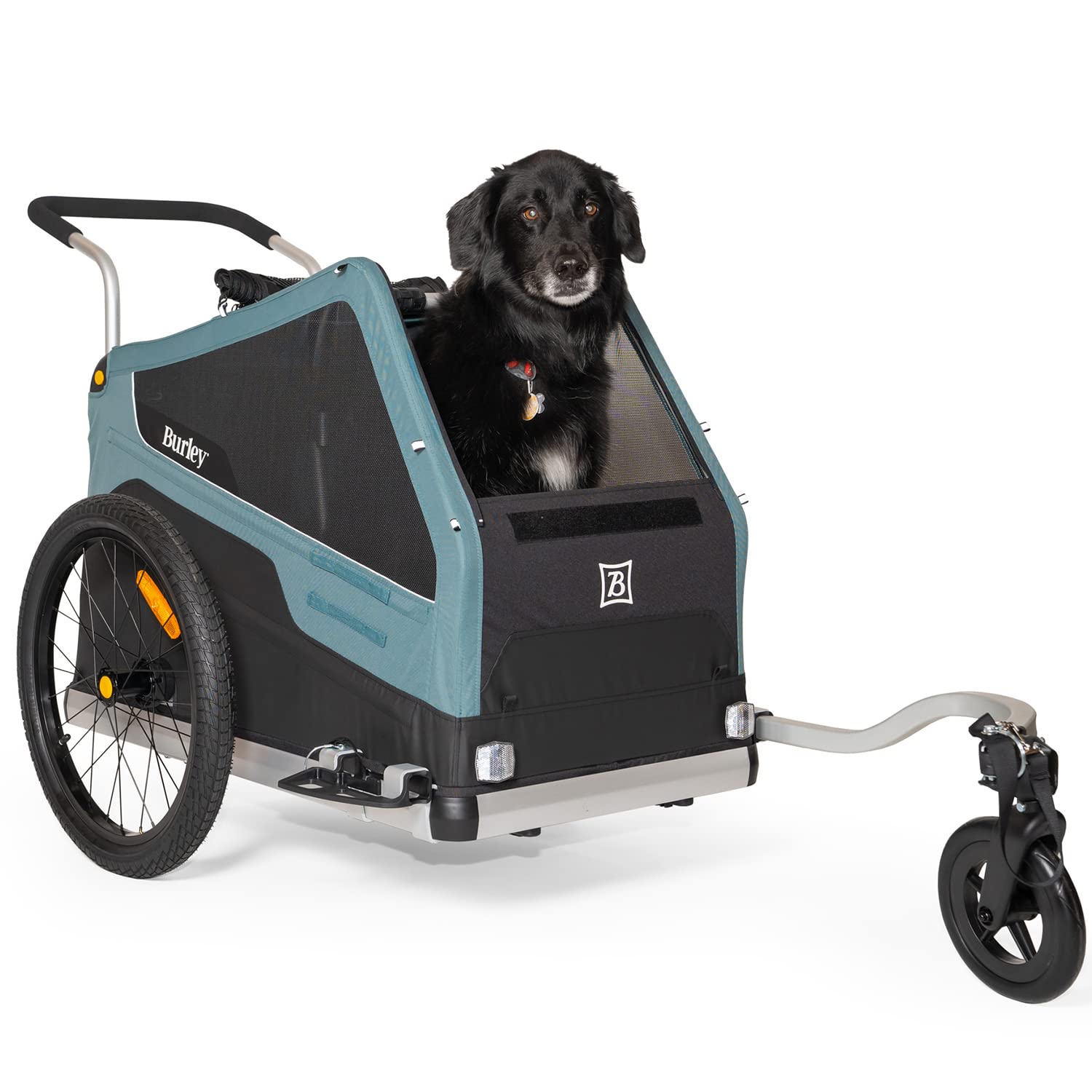 Burley Design Bark Ranger Pet Bike Trailer, Blue Spruce, Standard