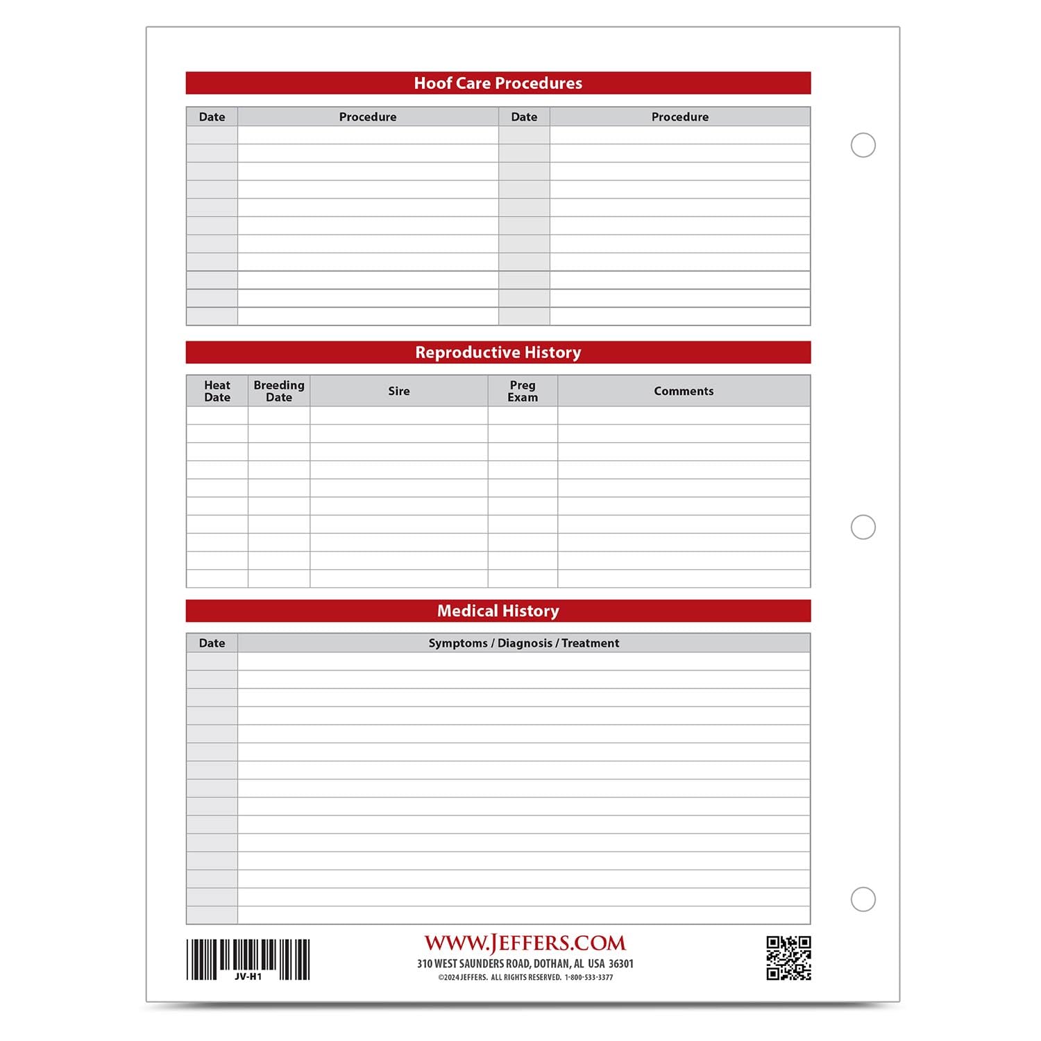 Jeffers Equine Horse Health Records | Document & Track Your Horse Treatments