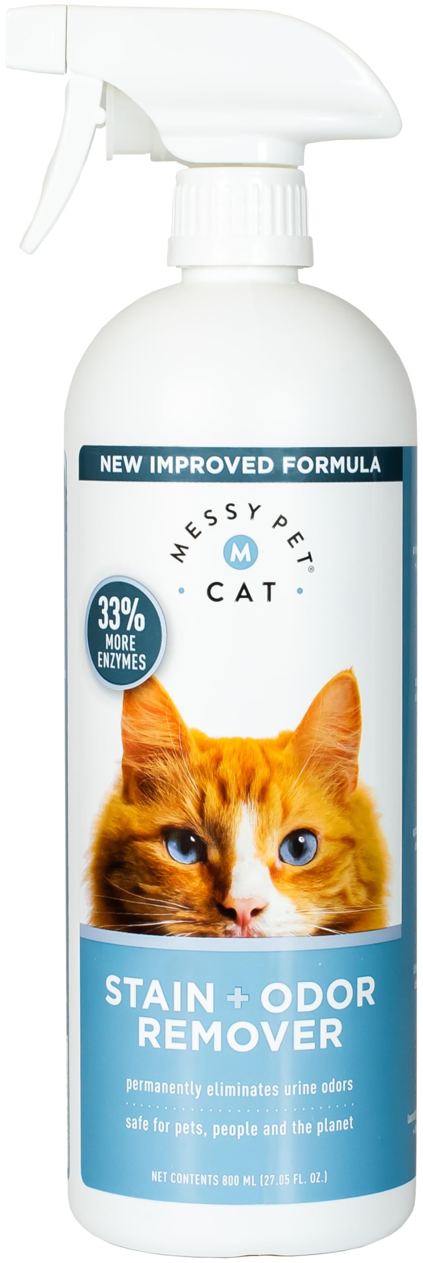 Messy Pet Cat Stain And Odor Remover Spray Bottle 27.05 Fl Oz