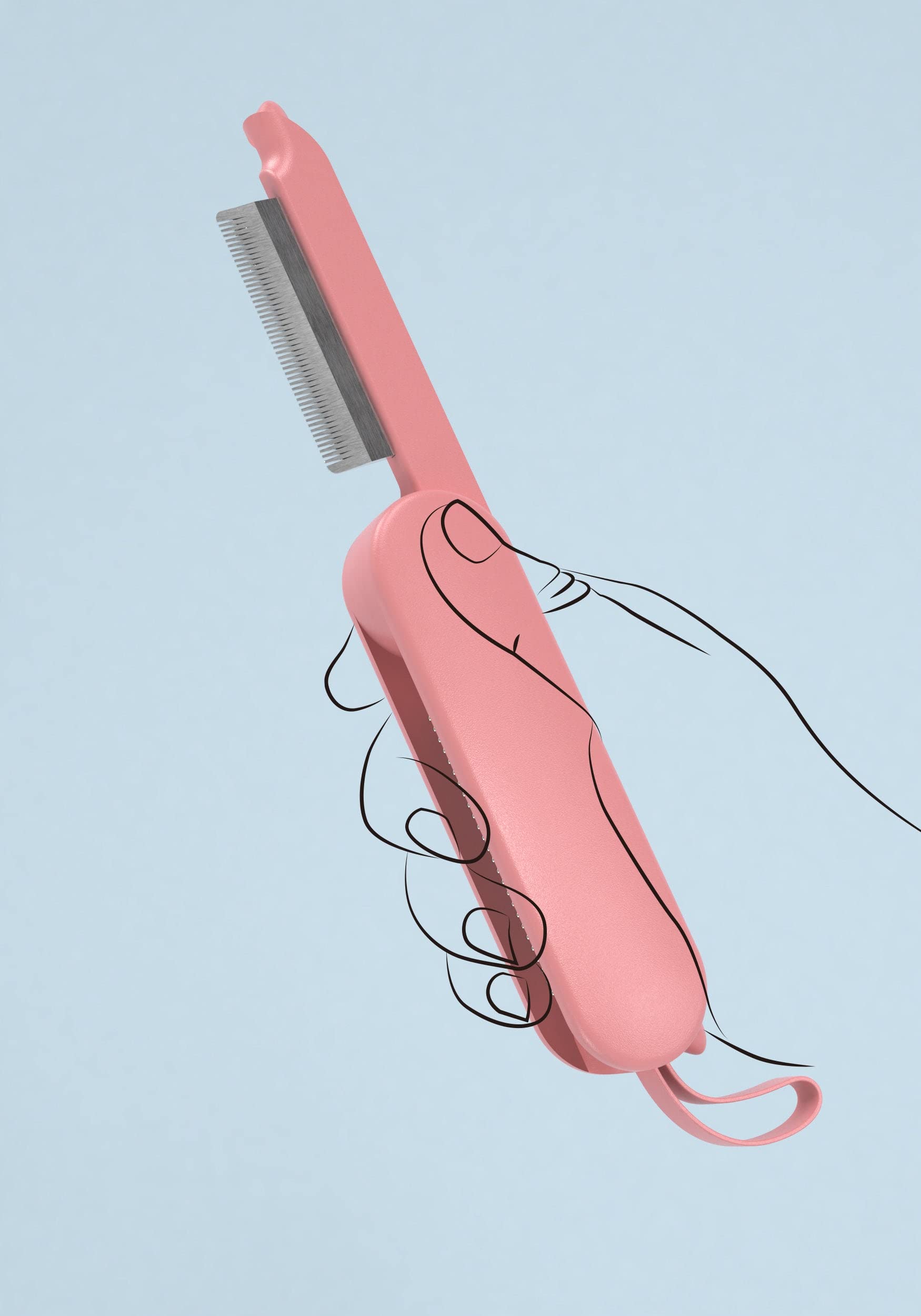 Pet Life ® 'Joyne' Multi-Functional 2-In-1 Swivel Travel Grooming Comb And Deshedder