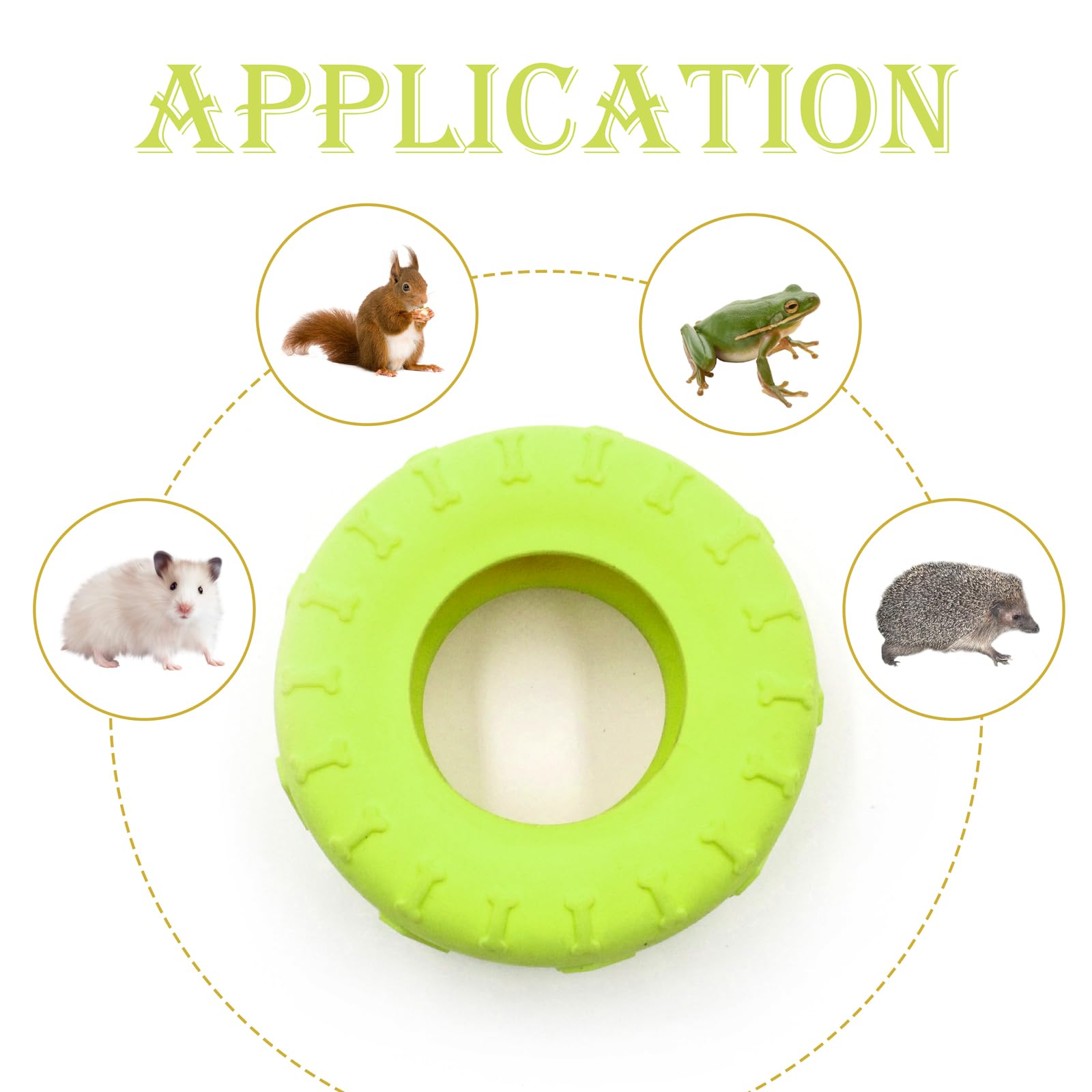 2 Pcs Tree Frog Toy Tire Swing Tree Frog Habitat Miniature Tire Swing With 3 Suction Cup Hook Frog Tank Accessories Terrarium De