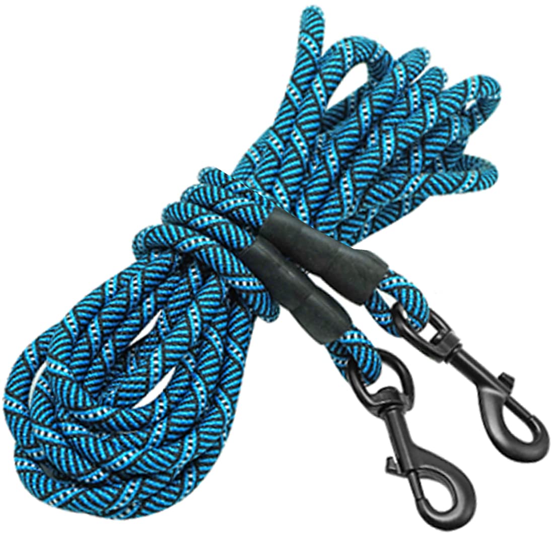 Mycicy 15 Ft Dog Tie Out With Double Ended Hooks, Nylon Round Rope Dog Tether For Outdoor Use, Lightweight Dog Leash For Small T