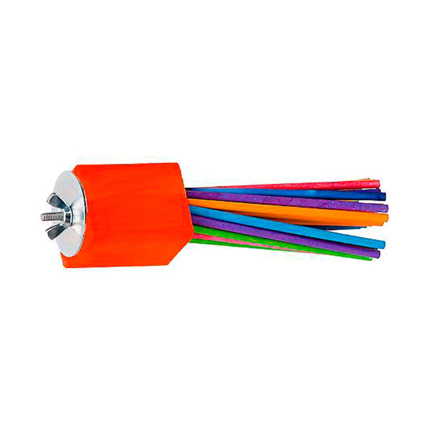 Super Bird Creations - Sb301 Chewable Paper Party Bird Toy With Colorful Lollipop Sticks - Ringnecks Medium Conures Parrot - Chew Enthusiasts - Enriching Bird Toys For Medium To Large Birds - 1-Pack