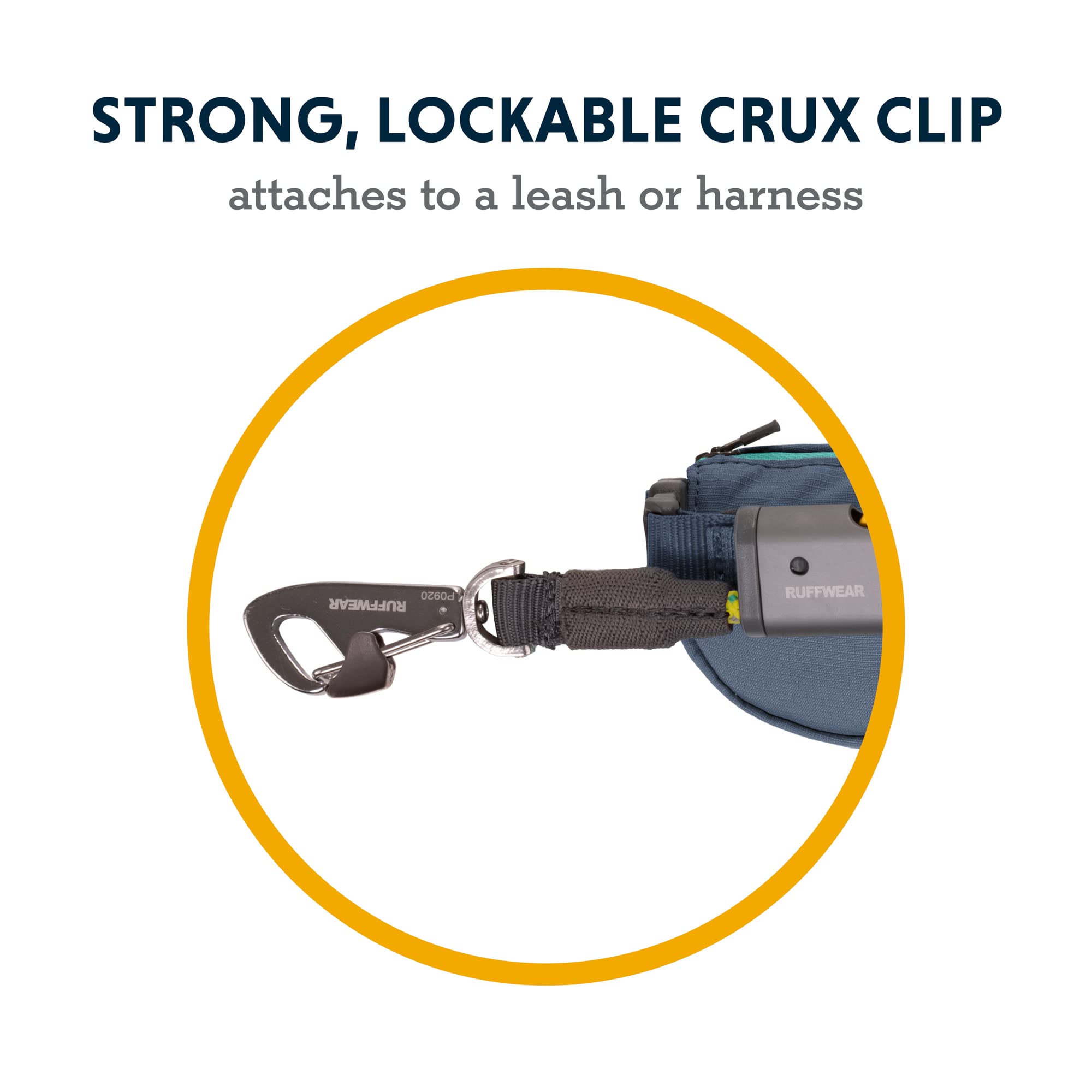 Ruffwear, Hitch Hiker Dog Leash, Adjustable Leash & Hitching System for Camping & Hiking, Slate Blue