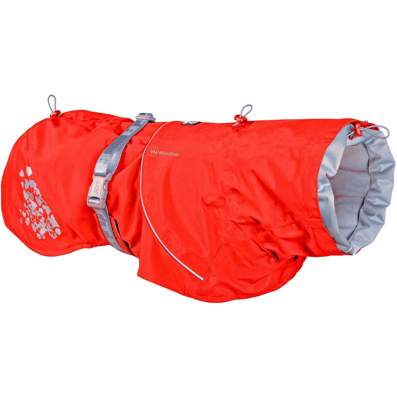 Hurtta Monsoon Coat Eco, Dog Raincoat, Rosehip, 24 In