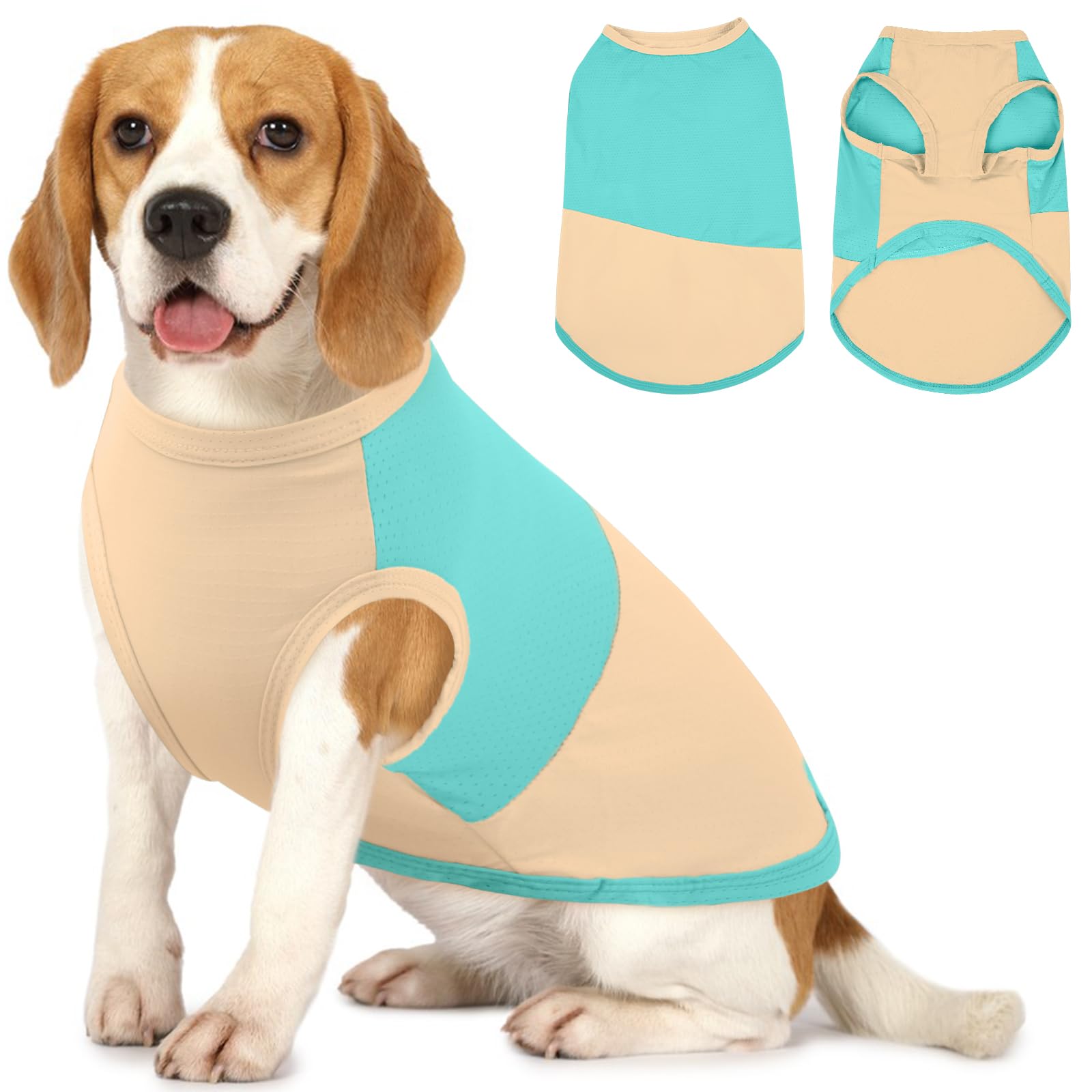 Brkurleg Summer Dog Breathable Cooling Shirts Soft Dog Cooling Vest For Summer Quick Dry Lightweight Sleeveless Pet Shirts For O