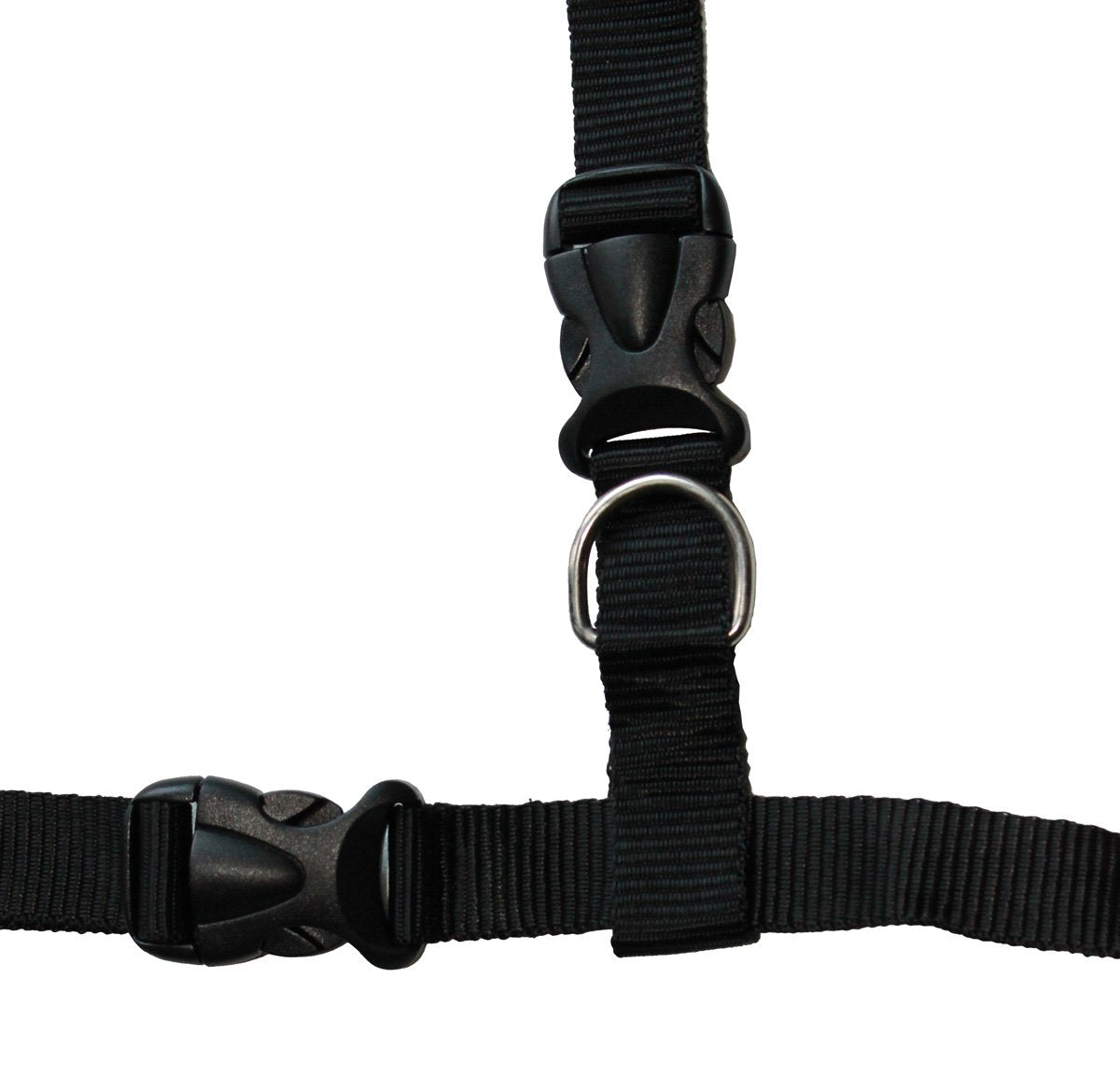 Hands Free Leash System 1' Wide Black Adjustable Waist 29'-52'