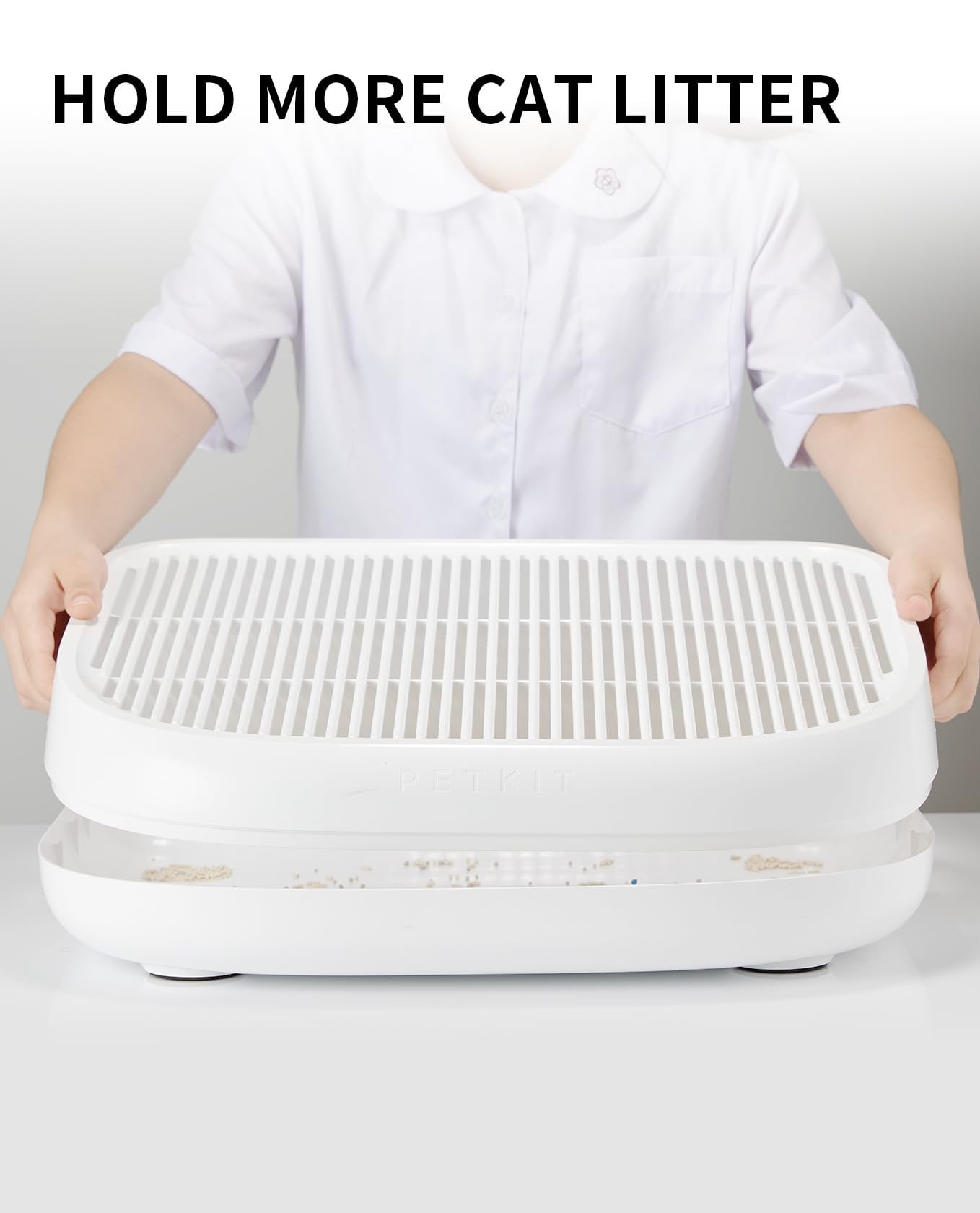 Petkit Cat Litter Ramp For Purax, Puramax, Puramax 2 And Purobot Pro Max Self-Cleaning Cat Litter Box Step Stairs, Double Layere