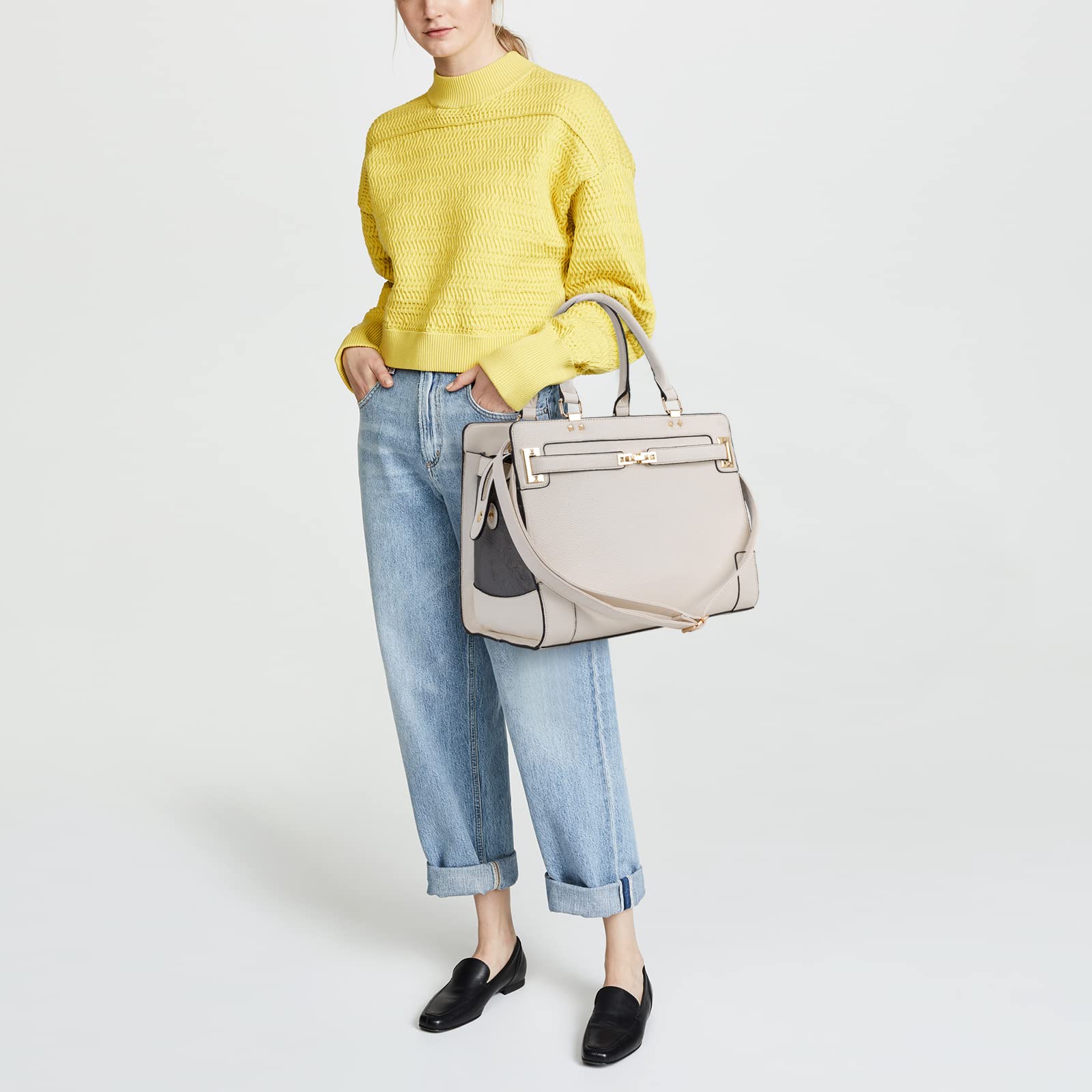 Fashion Pet Carrier Dog Cat Carrier Purse Soft-Sided Leather Handbag Pet Tote Bag For Small Dogs Puppy And Cats Tsa Airline Approved (Beige)