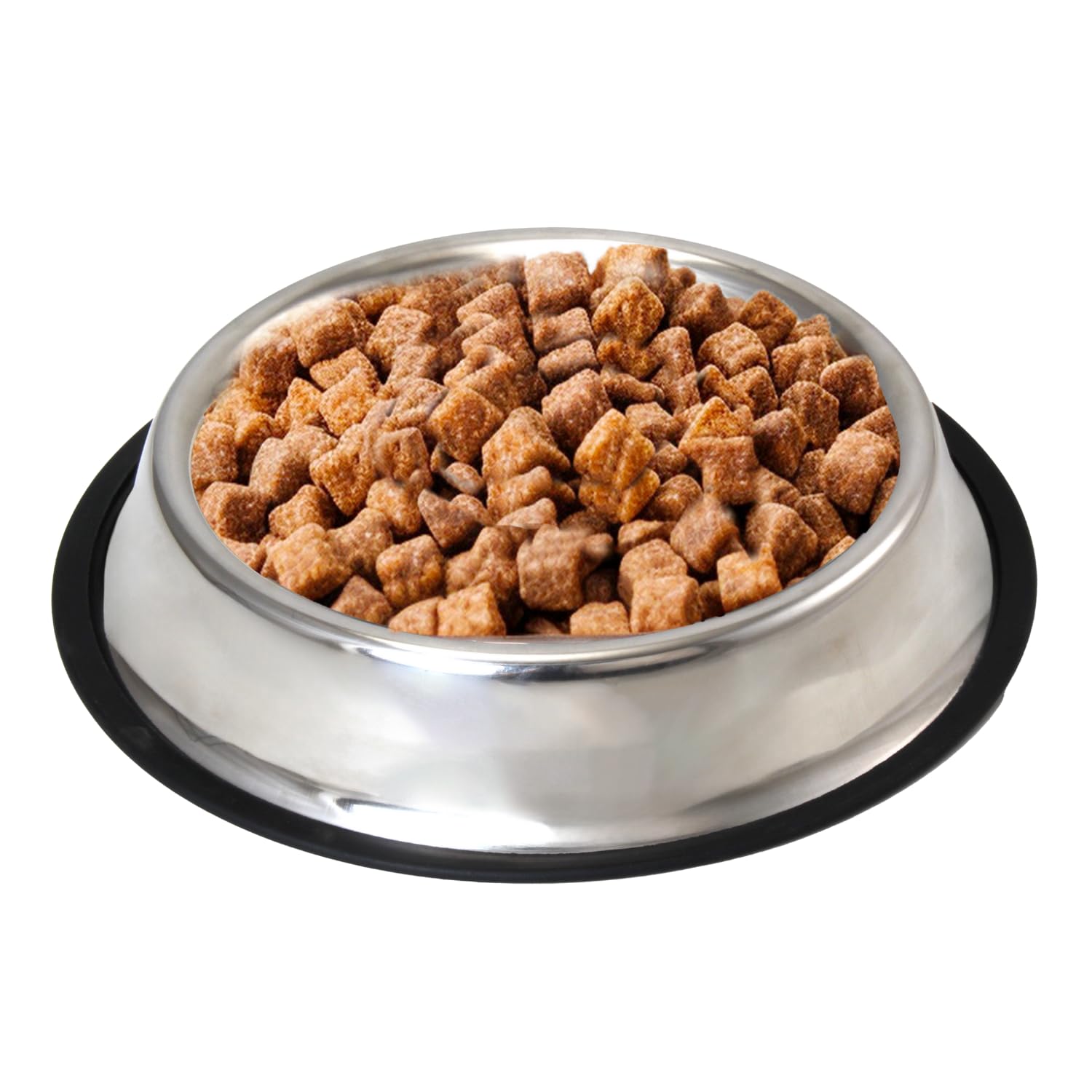 Get Plumm Stainless Steel Pet Bowls For Dogs|Slow Feeder For Dogs & Cat|Bowl With AntiSkid Rubber Base|Easy To Clean|Pet Feeder