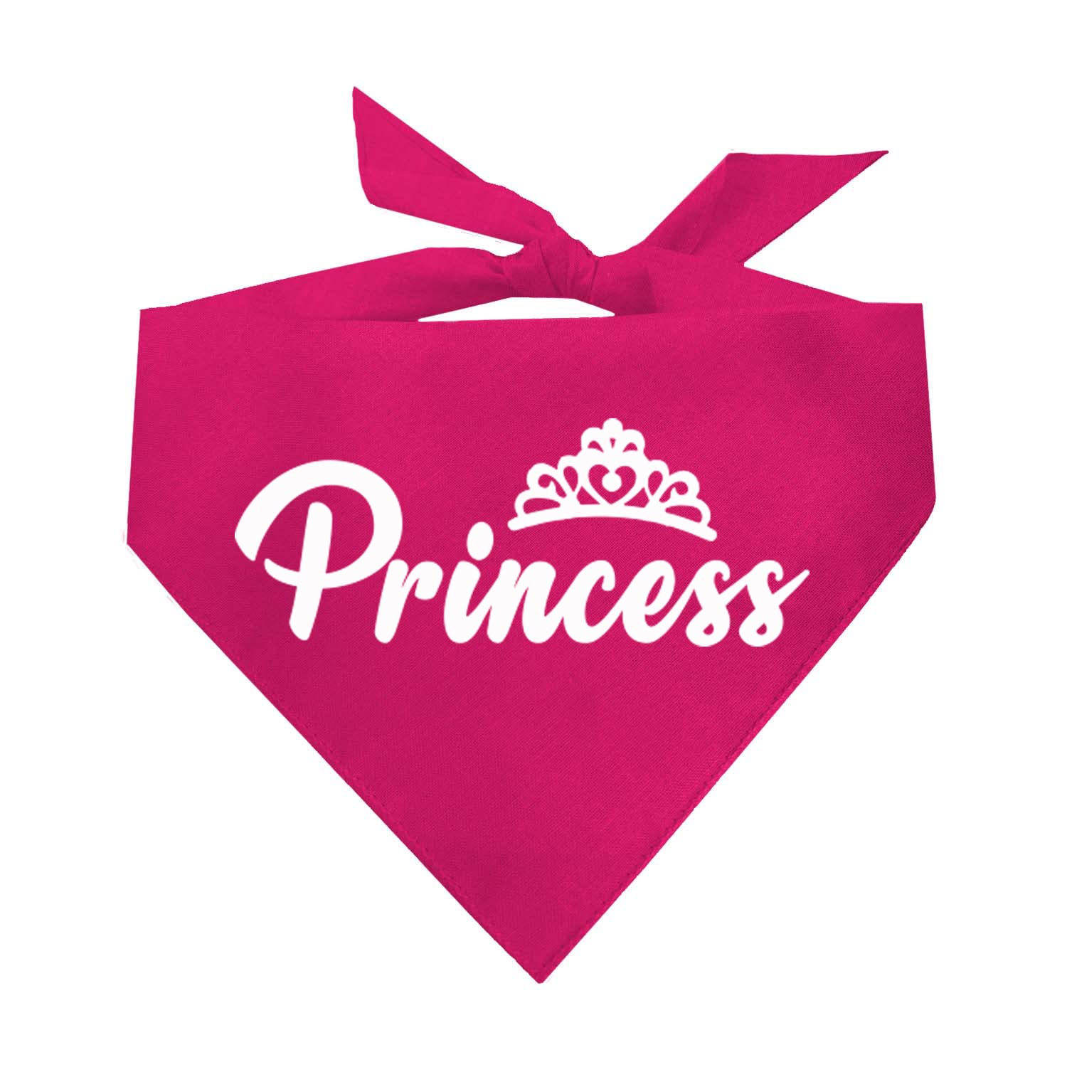 Princess Dog Bandana (29 Hot Pink, One Size