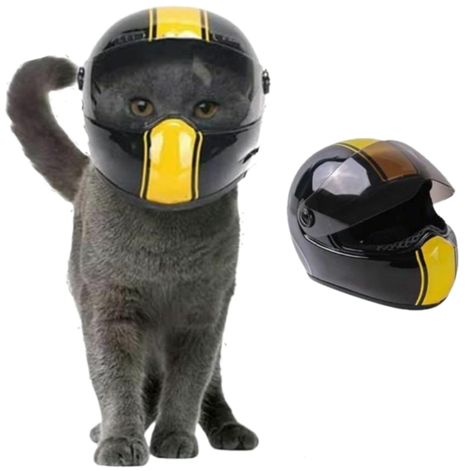Pet Motorcycle Helmet Dog/Cat Full Face Motorcycle Helmet Outdoor Motorcycle Bike Riding Helmet Hat For Cat Dog Doggie Puppy Kit
