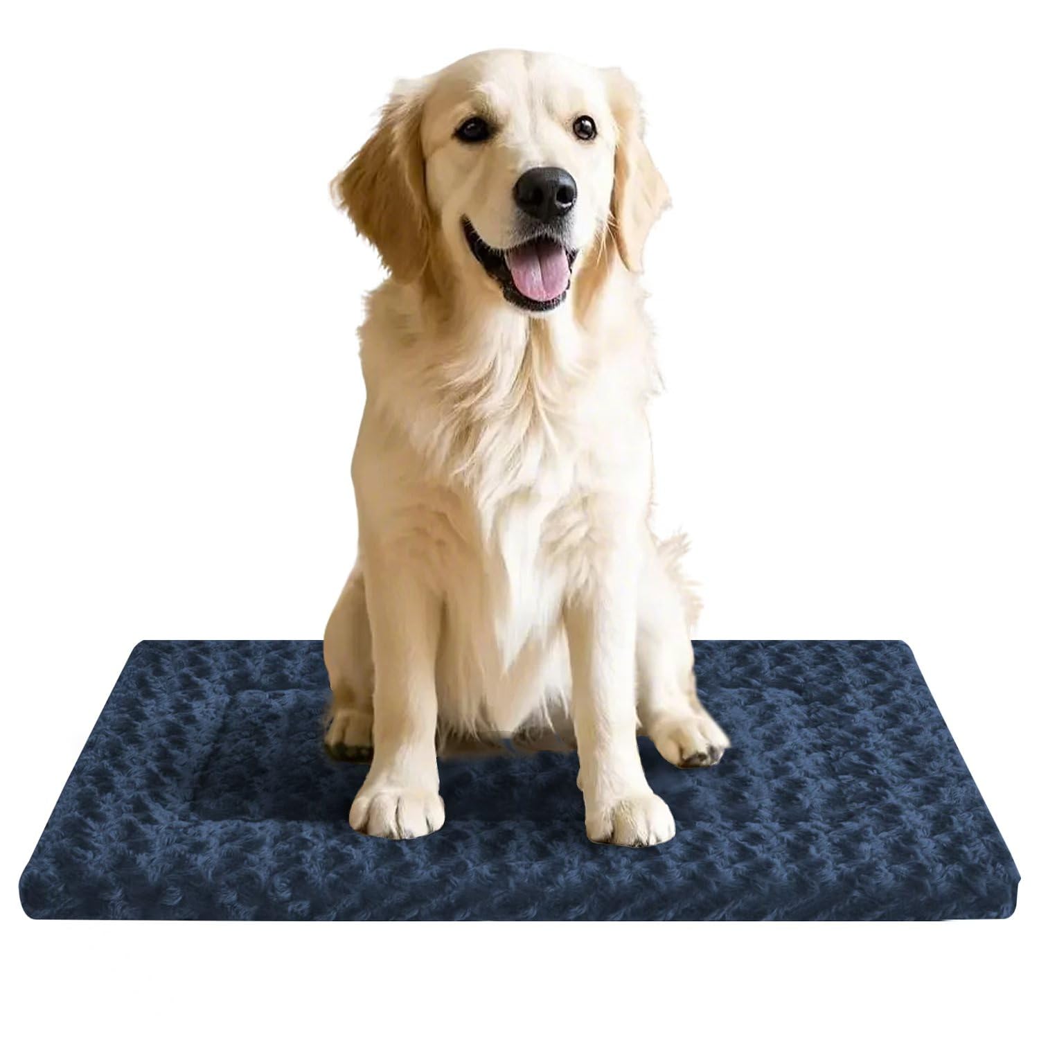 Dog Beds Crate Pad, Dog Bed Mat For Large Dogs Sleeping, Soft, Durable, Washable & Anti-Slip Crate Pads, Reversible Kennel Mat L