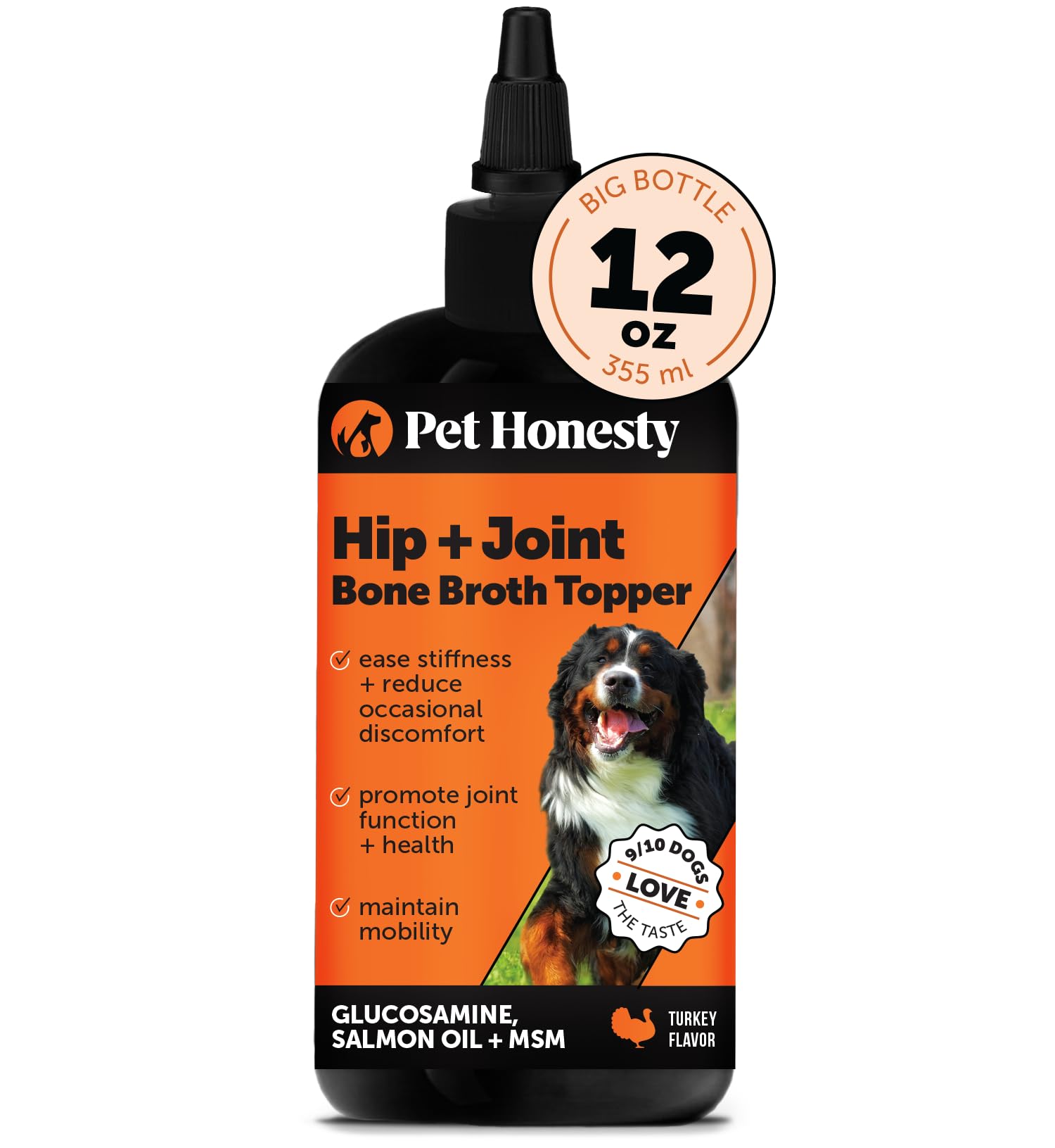 Pet Honesty Dog Joint Supplement with Salmon Oil for Dogs - Ease Stiffness, Reduce Discomfort & Support Joint Mobility Liquid Su