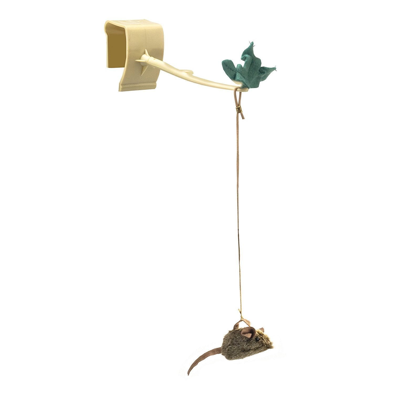 Our Pets Play-N-Squeak Batting Practice Interactive Cat Toy (Cat Toys For Stimulating Play With Real Mouse Sound, Catnip Toys To