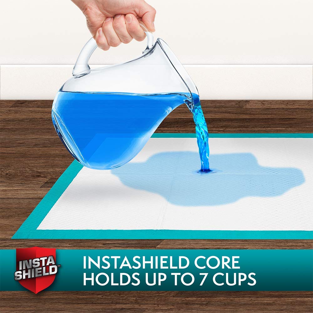 Simple Solution Extra Large Training Puppy Pads - 3 In 1 Attractant - Absorbs Up To 7 Cups Of Liquid - 28X30In - 50 Count