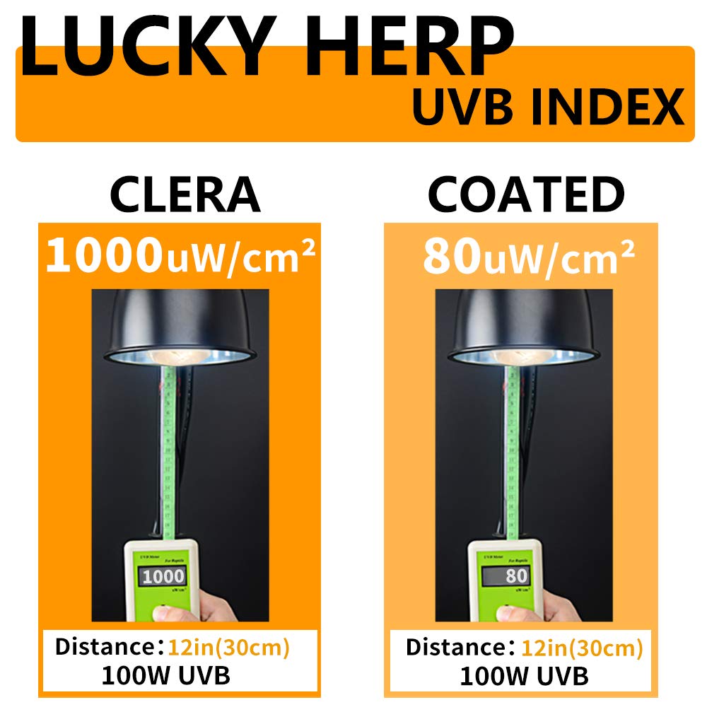 Lucky Herp 100 Watt Uva Uvb Mercury Vapor Bulb Self-Ballasted Uv Heat Lamp/Bulb/Light For Reptile And Amphibian(100W Coated)