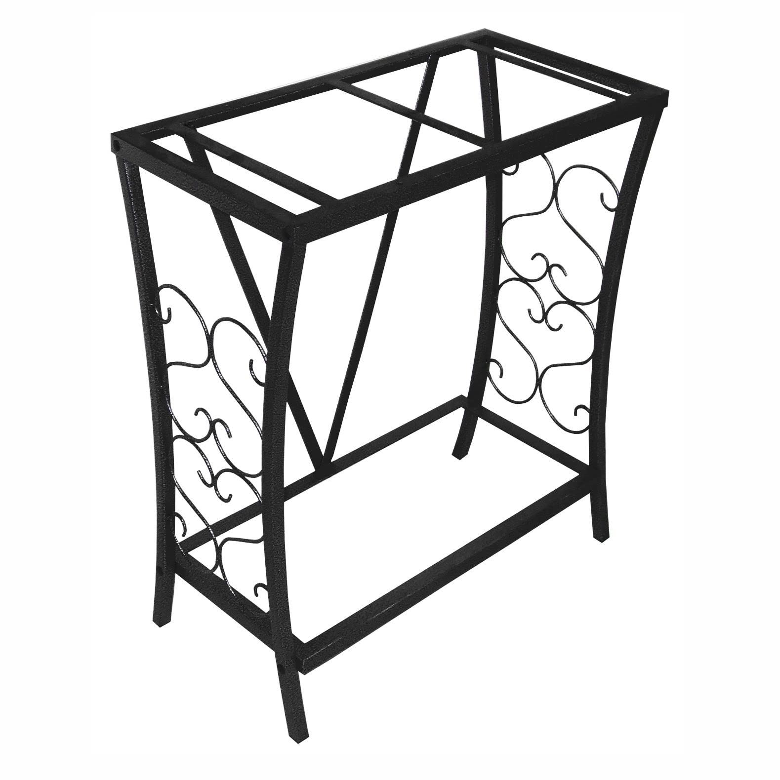 Aquatic Fundamentals 20 Gallon Metal Aquarium Stand, Alloy Steel, 24.3" L x 12.5" W, Black, Model 102201-AF