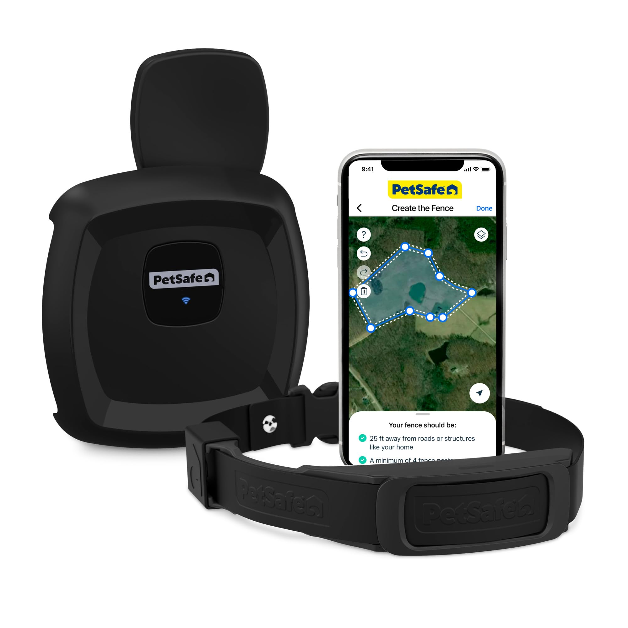 Petsafe Guardian Gps Dog Fence - No Subscription - Create Your Own Wireless Fence For Dogs - For Yards 3/4 Acres Or Larger - Wor