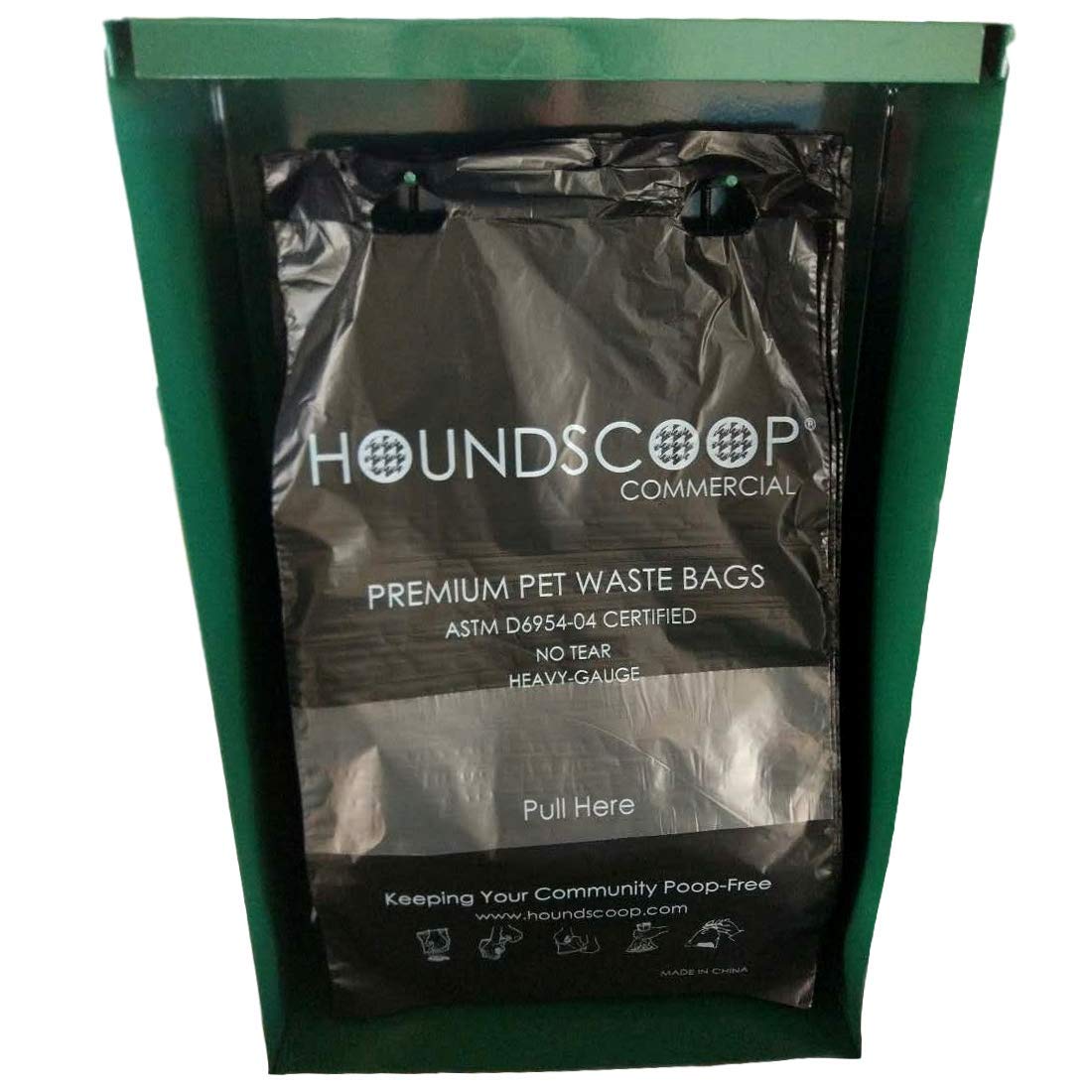 Houndscoop 800 Count Pull-Strap Header Pet Waste Bags, 8 Header Packs Of 100 Bags, Dog Waste Station Bags For Hoa, Residential, Xl And Strong, Easy Single Pull For Poop Station Dispensers