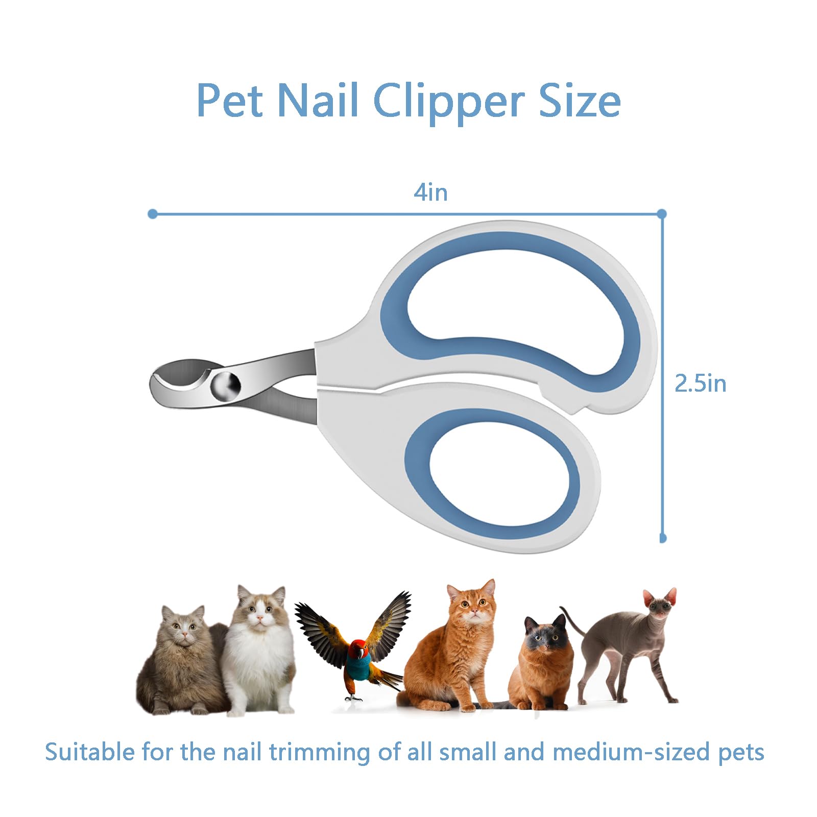 Petmgcoo Cats & Dogs Pets Nail Clippers & Trimmers Rabbit Nail Clippers Cat Nail Clippers For Indoor Cats Cat Claw Clippers With