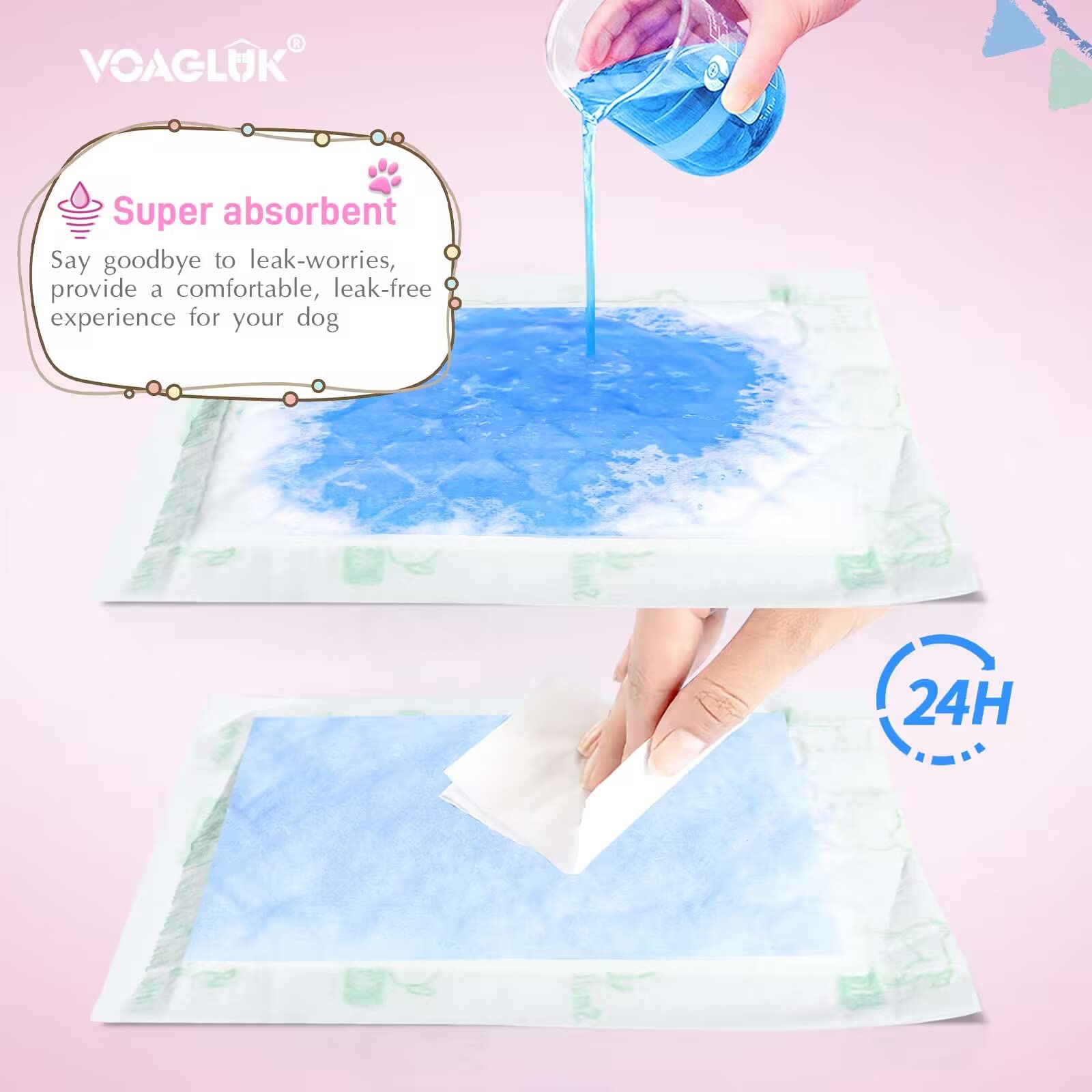 Dog Diaper Liners For Male And Female Dogs, 130Ct, Super Absorbent Disposable Dog Diapers Booster Pads Fit Most Pet Belly Bands