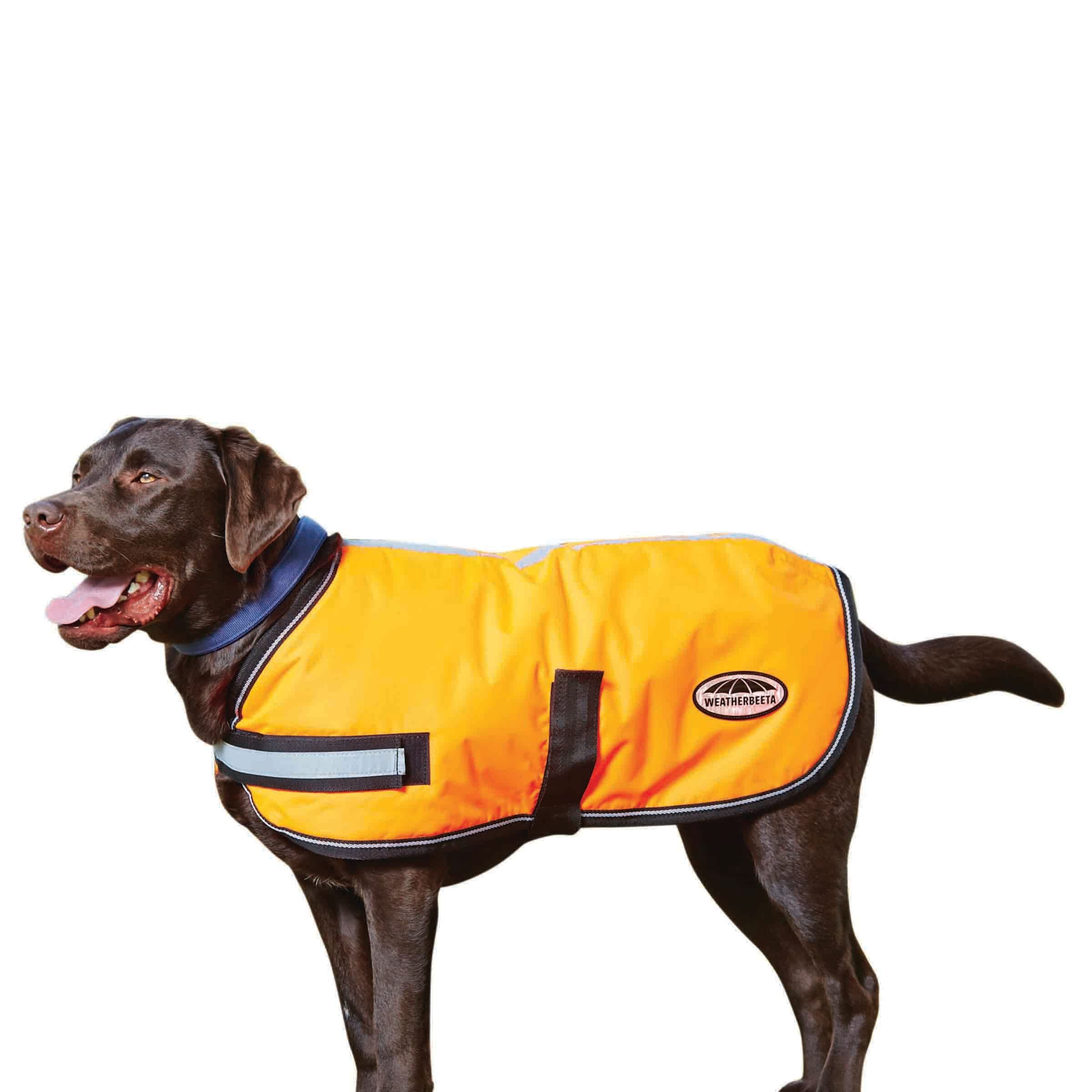 Weatherbeeta Comfitec Reflective Parka 300D Dog Coat, Orange, 26'