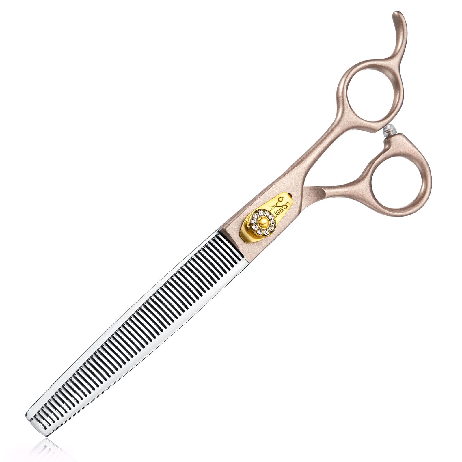 Jason 7.5'' Dog Grooming Scissors - Professional Thinning Shear With 54 Teeth Japanese 440C Stainless Steel Blender Scissor For 