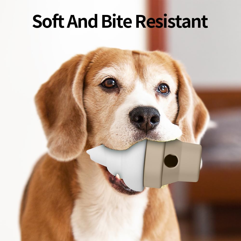 Dog Enrichment Toys Silicone Ice Cream Shape Lightweight Resistant Interactive Treat Dispensing Dog Puzzle Toy Dental Cleaning a