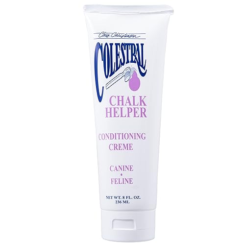 Chris Christensen Colestral Chalk Helper Conditioning Crème For Dogs Beards, Cheeks, And Chest, Groom Like A Professional, Restores Moisture, 8 Oz Tube