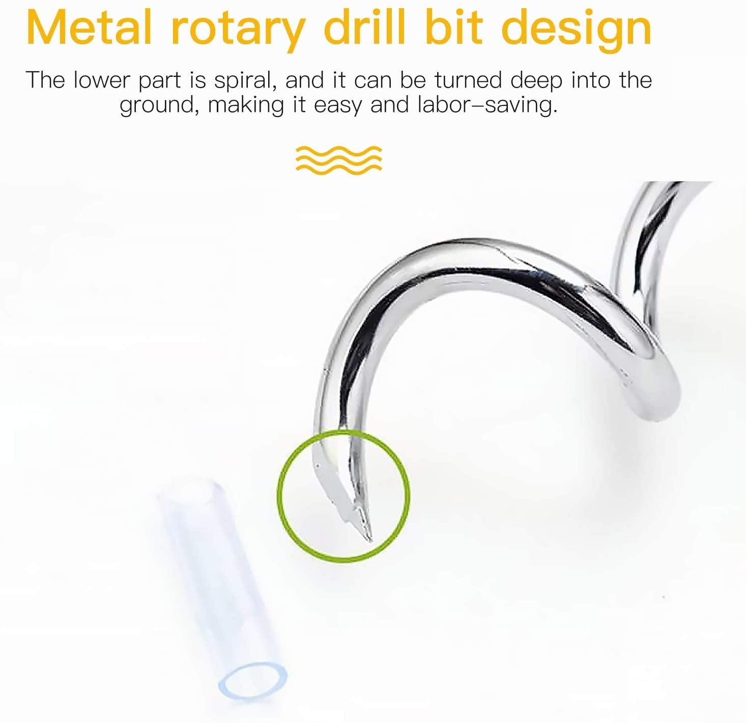 Clkhowl Dog Stake Tie Out Cable - 16/30'' Anti Rust Reflective Stake For Medium Large Dogs Up To 125 Lbs, Dog Cable Runner And M