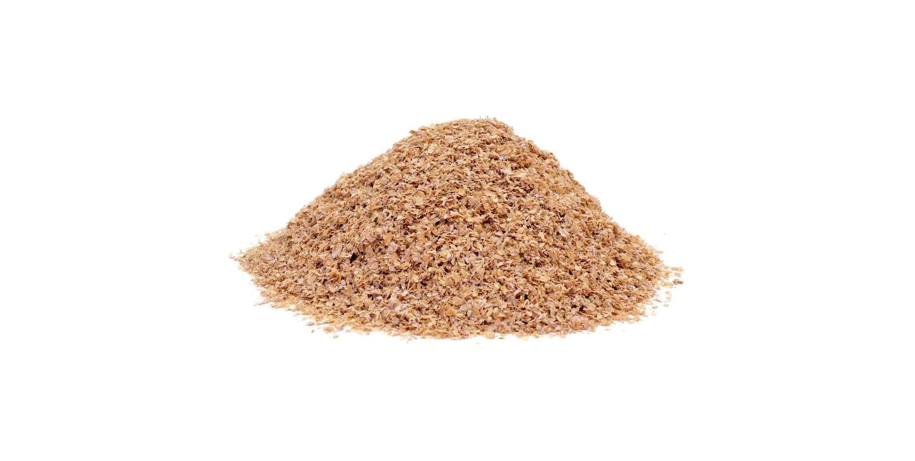Premium 100% Natural Wheat Bran Bedding, Food for Mealworms and Superworms - 1lb