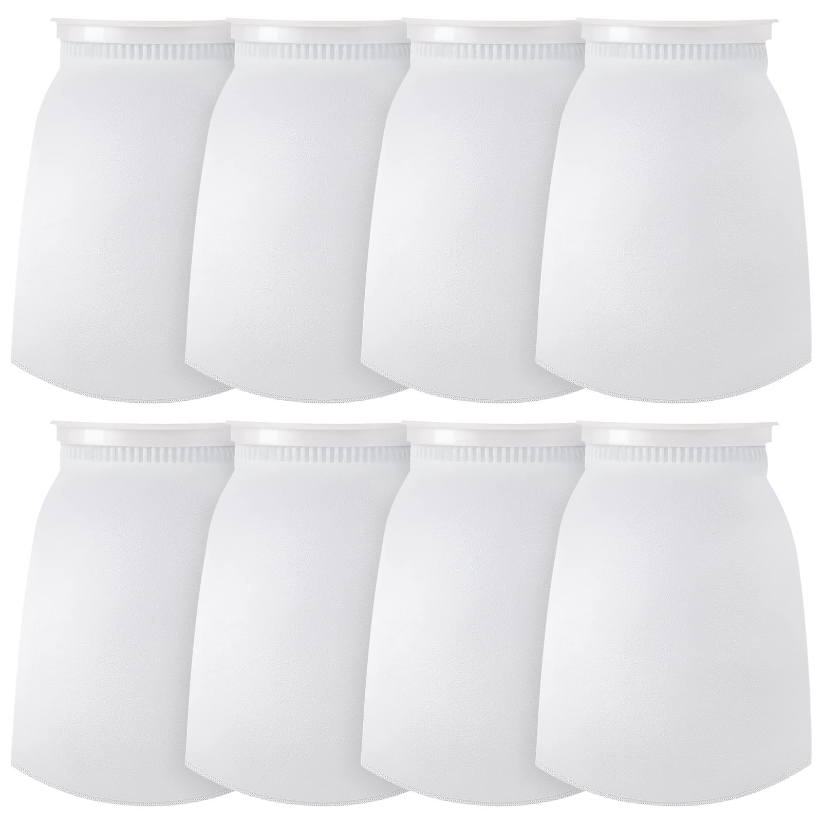 Tudomro 8 Pcs 7 Inch Ring Filter Socks Aquarium Filter Bags Micro Fish Tank Filter Aquarium Filter Sock Aquarium Socks For Fish 