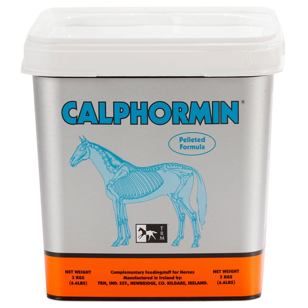 TRM Calphormin Nutrient-Rich Horse Supplement for Optimal Skeletal Development of Young Horses - 6.6 lb (3 Kg) - Bucket - 6.6 lb