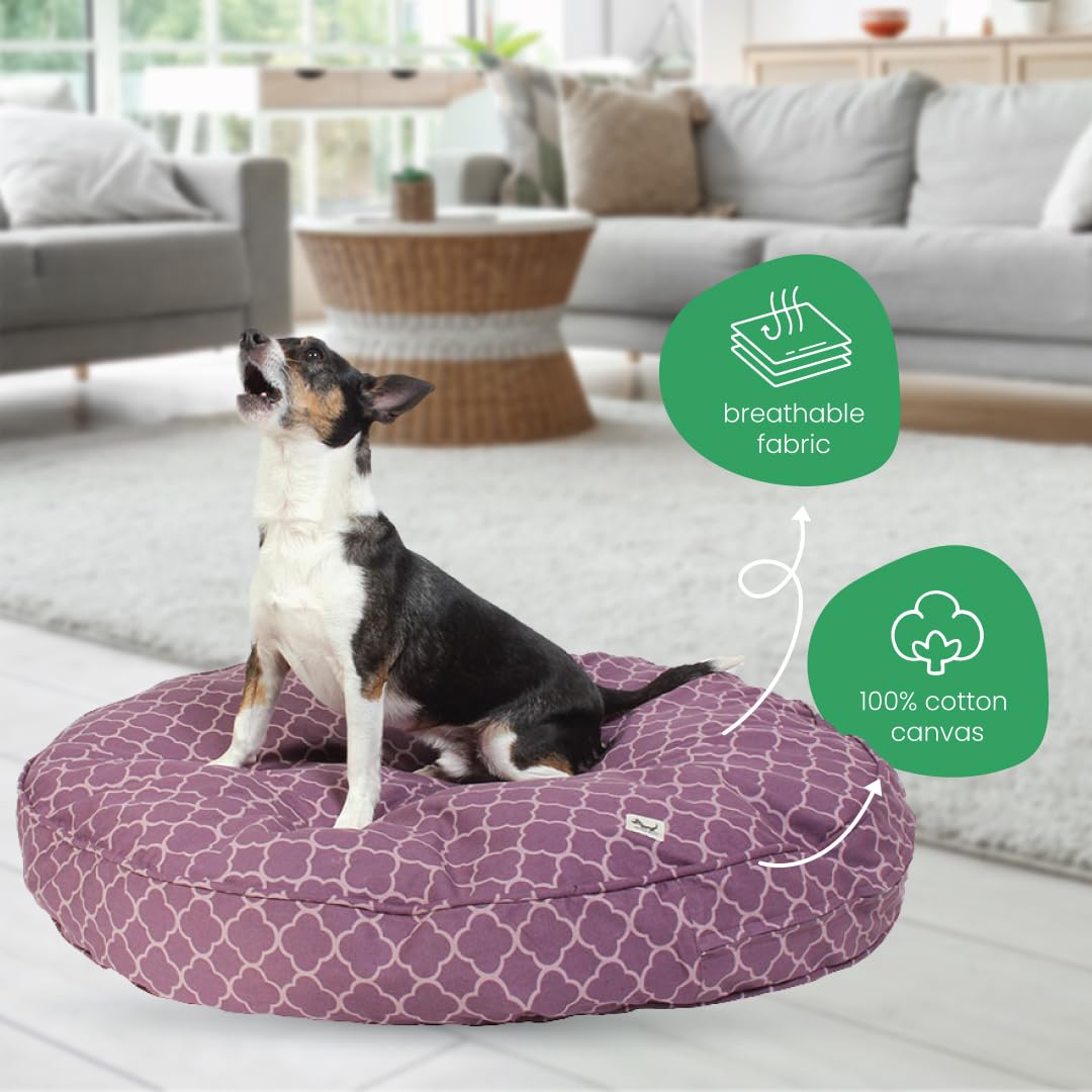 molly mutt Huge Dog Bed Cover - Royals Print - Measures 36    x 5 - 100% Cotton - Durable - Breathable - Sustainable - Machine W