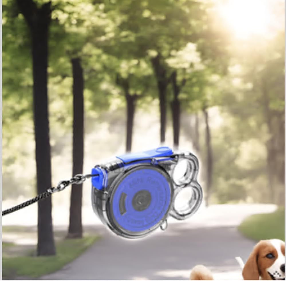 Transparent Rainbow Small Dog Retractable Leash For Small Dogs And Cats Up To 360 Tangle-Free One-Hand Brake 18 Lbs 10-Foot Tape
