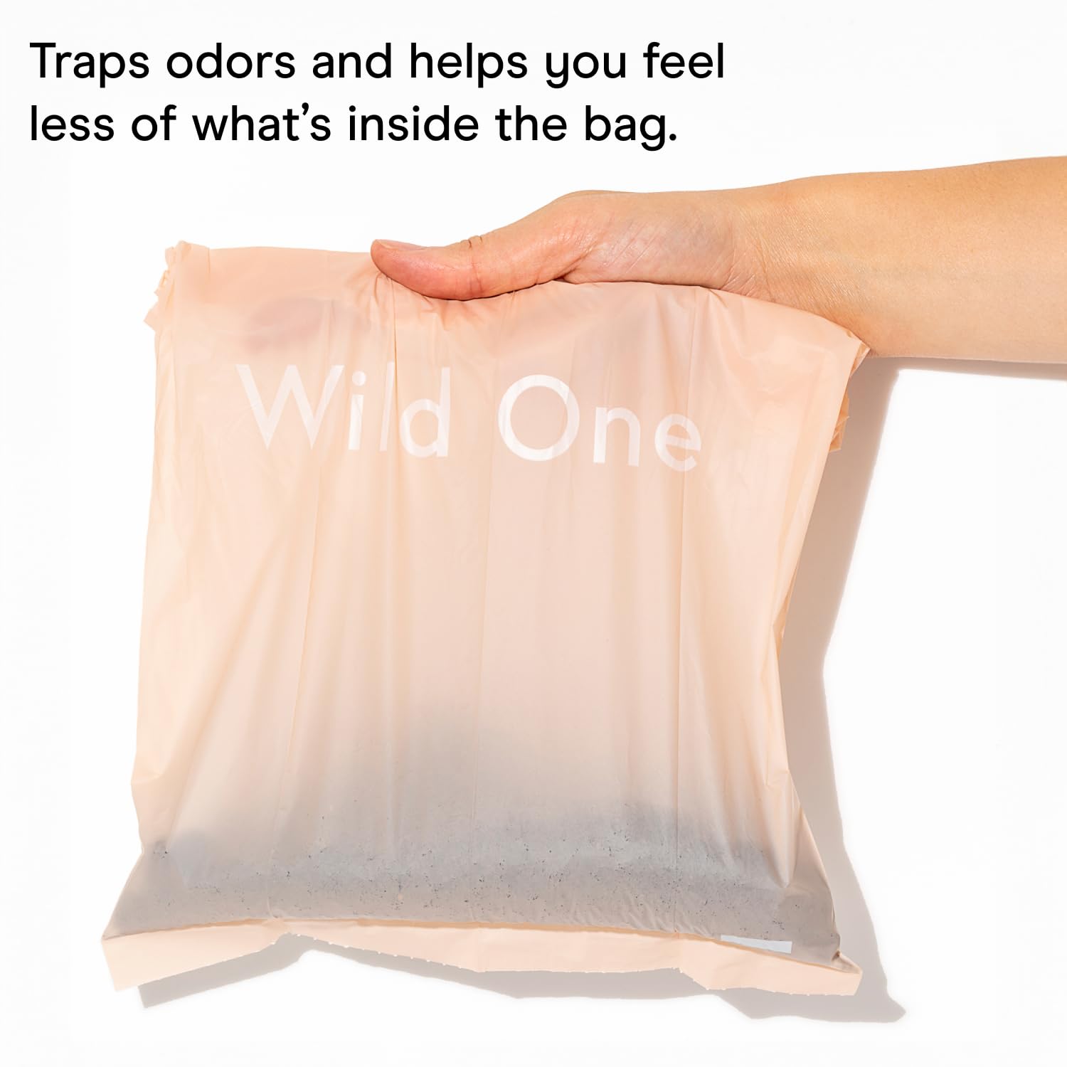 Wild One Dog Poop Bags, 180 Leak Proof Bags Made From Cornstarch, Eco-Friendly, Unscented, Blush Color