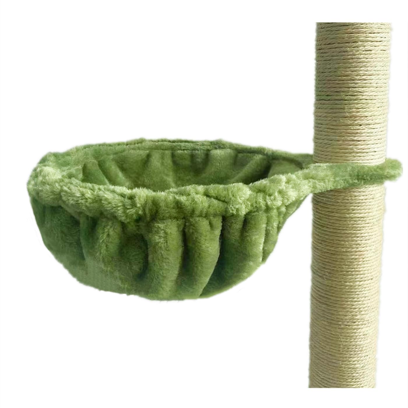 Shengocase 14.6'' Green Nest Basket Lounger Hammock Bed For Cat Tree Tower Replacement, 5-Pack Hanging Toys, Cat Tree Accessorie