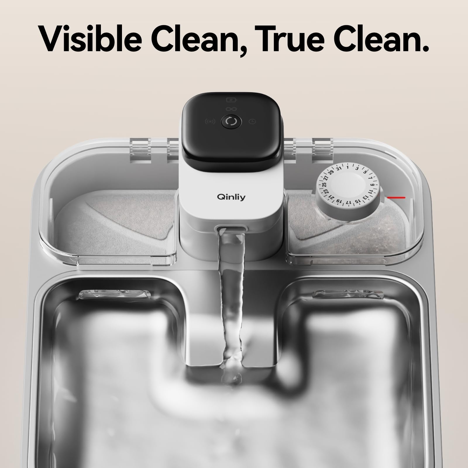 Stainless Steel Cat Water Fountain Wireless for Cats Indoor, Automatic Metal Dog Water Dispenser,Cordless Battery Operated Pet D