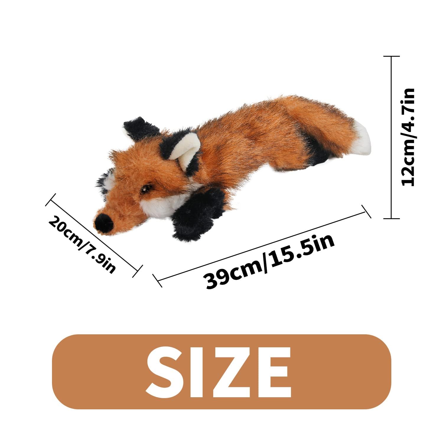 ALL FOR PAWS Squeaky Dog Toys,Animal Plush Dog Toy,Stuffed Dog Toys,Puppy Toys for Teething Small Dogs