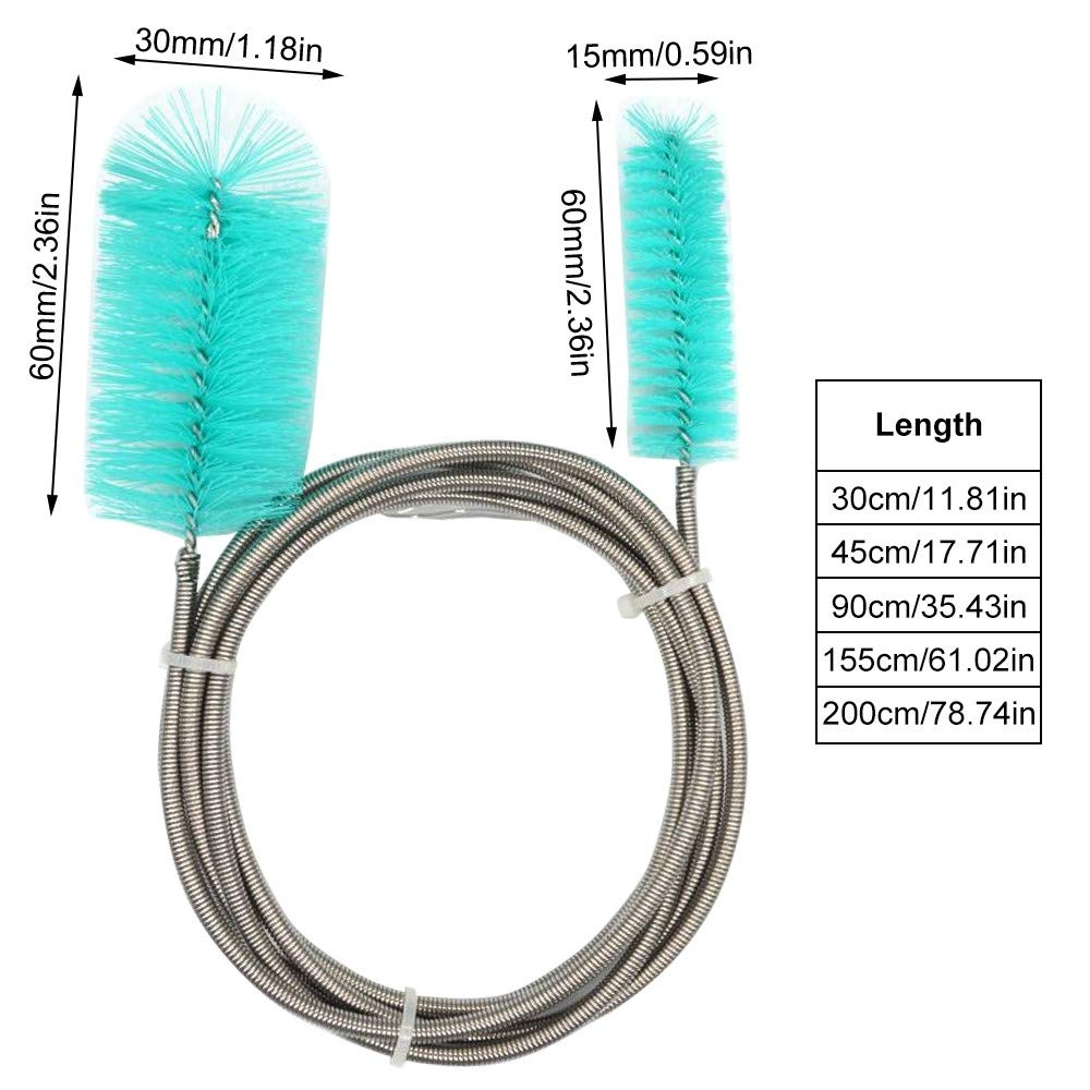 Aquarium Filter Brush, 45Cm Double Ended Hose Brush Flexible Air Tube Hose Cleaner For Fish Tank Or Home Kitchen