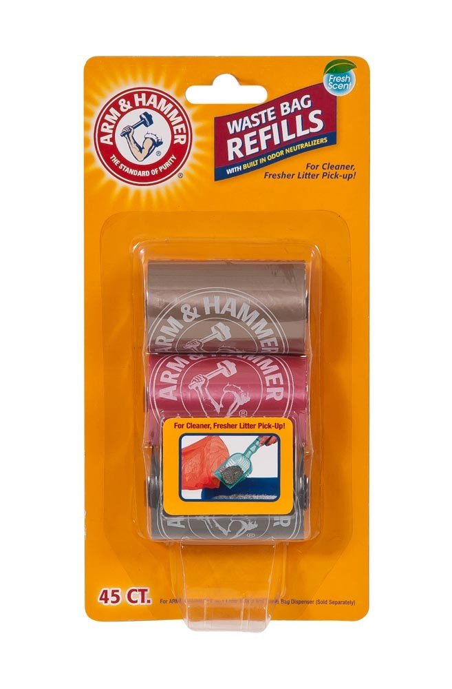 Arm & Hammer Litter Scoop Waste Bag 3Ct Refills