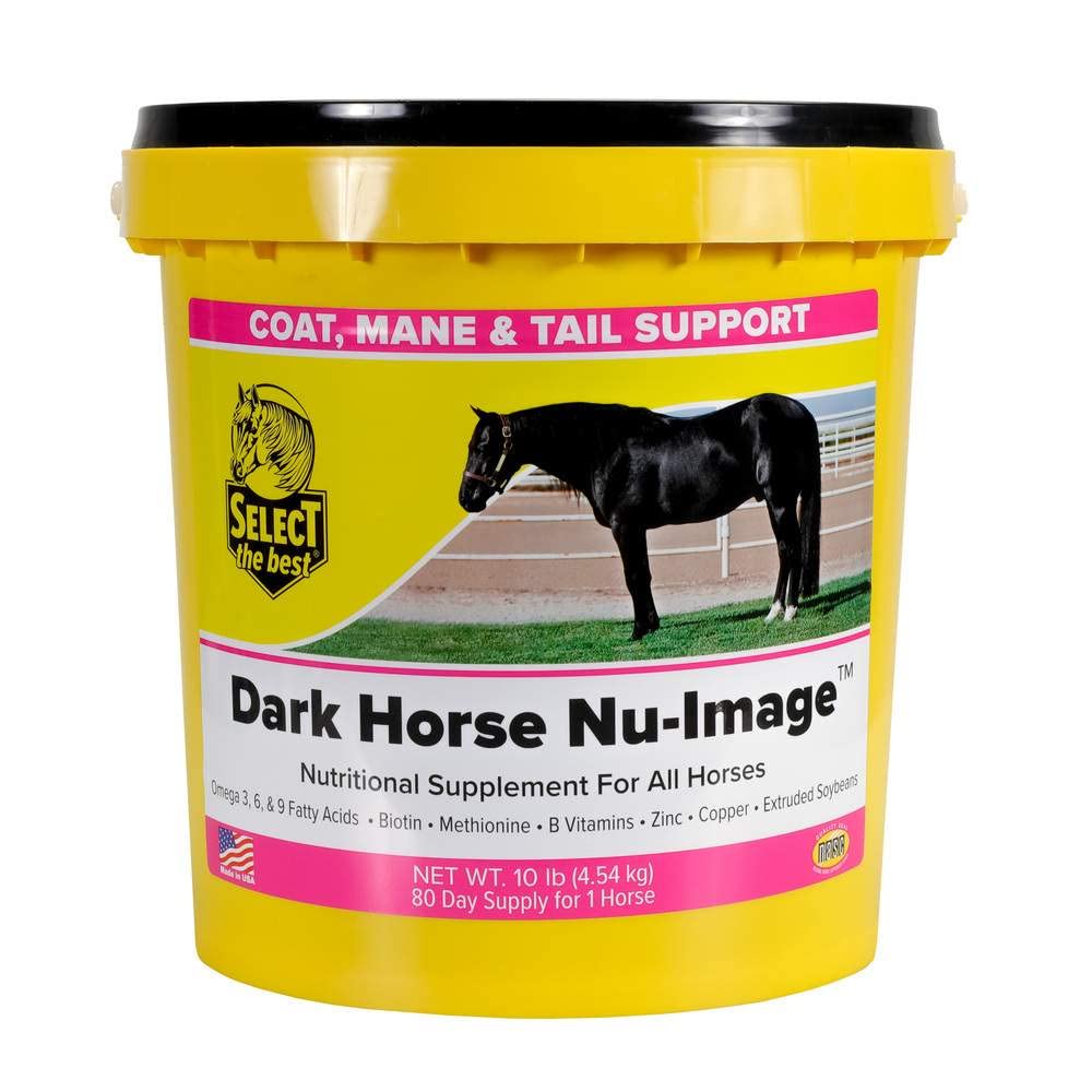 RICHDEL 784299621008 Dark Horse Nu-Image Hoof & Coat Support for Horses, 10 lb