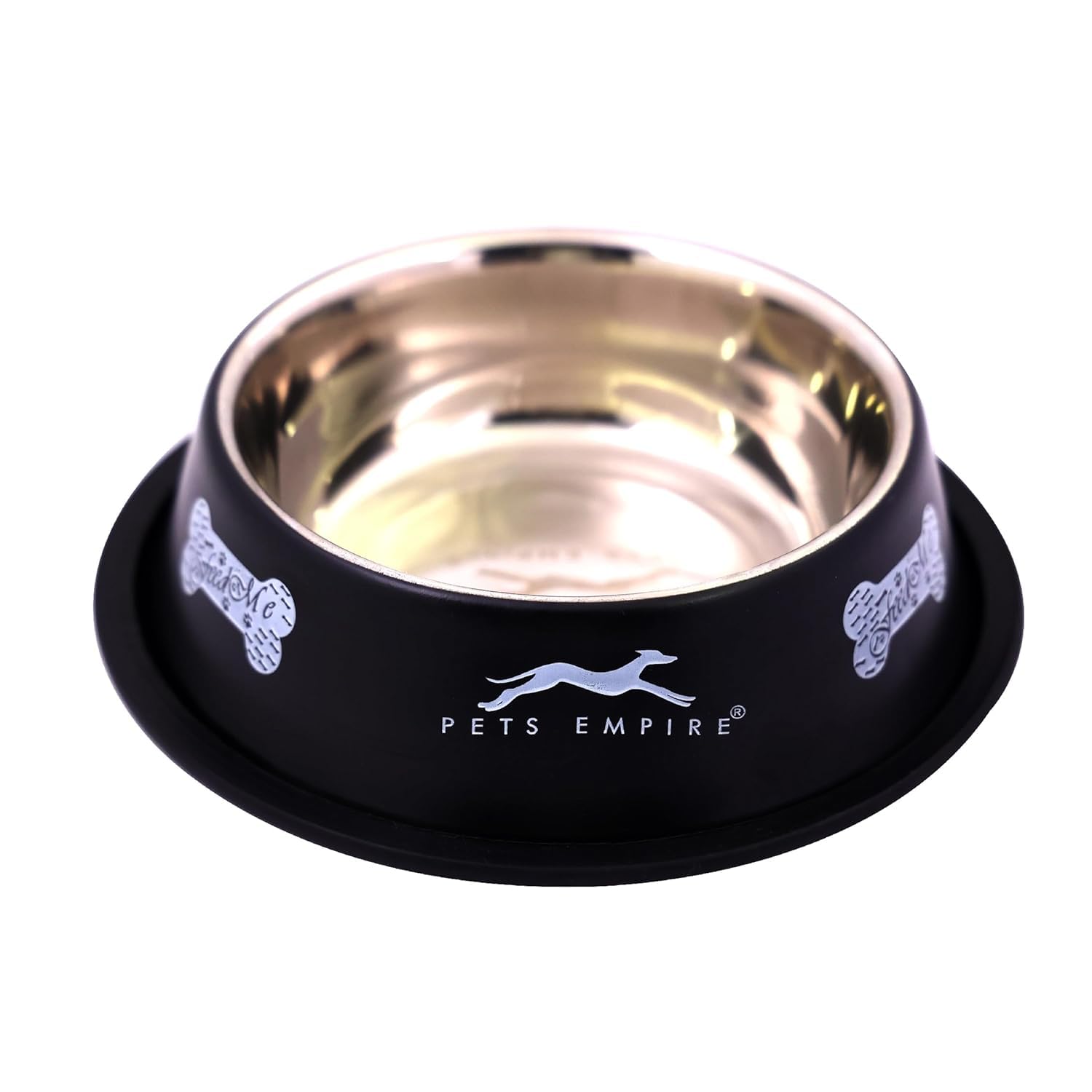 Pets Empire Stainless Steel Dog Feeding Bowl, Greycolour, Medium  700Ml